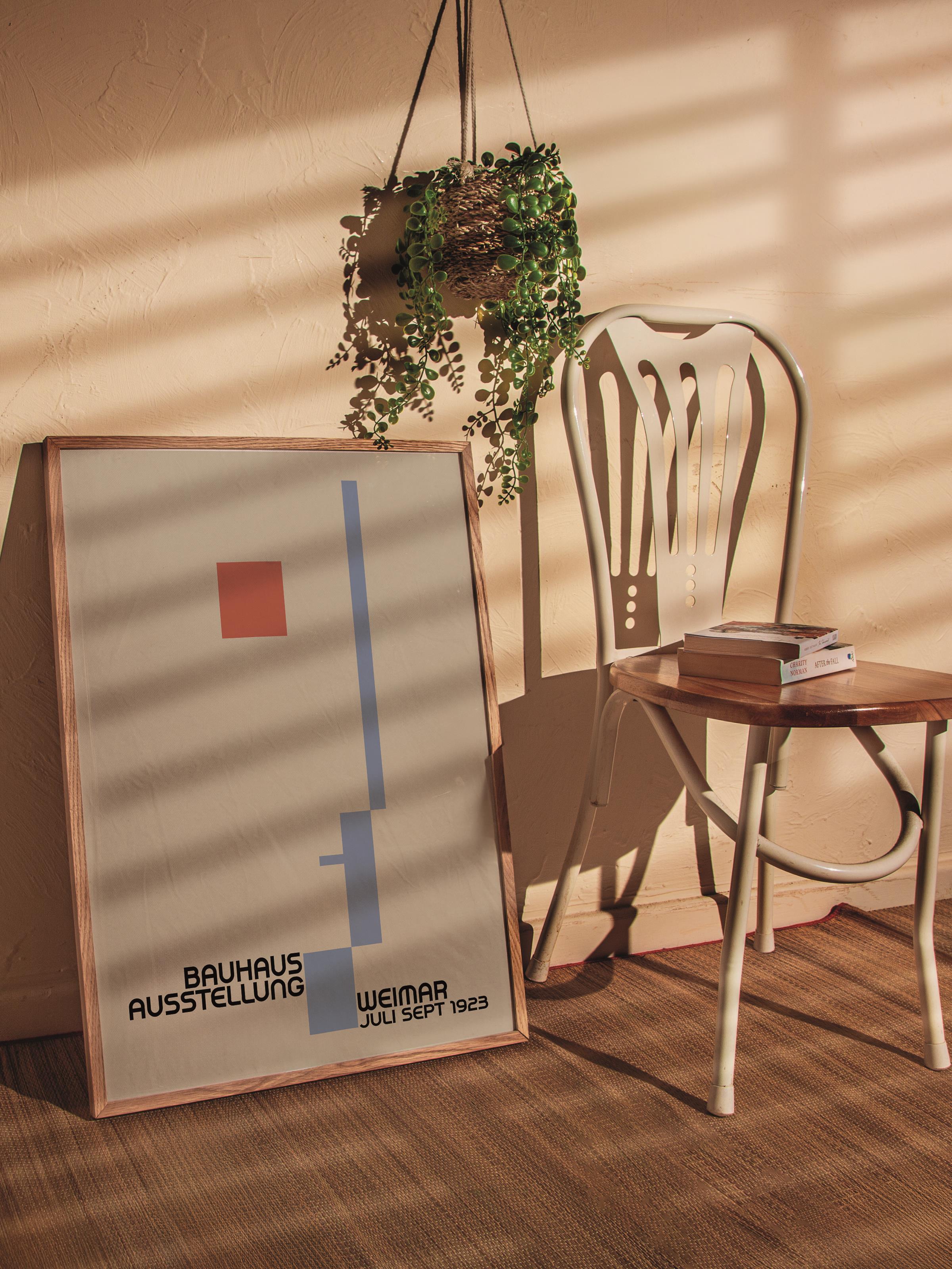 Çerçevesiz Poster, Bauhaus Serisi, Renkli Duvar Posteri, Duvar Dekoru, HD Baskı, Kalın Arşivsel Sanat Kağıdı