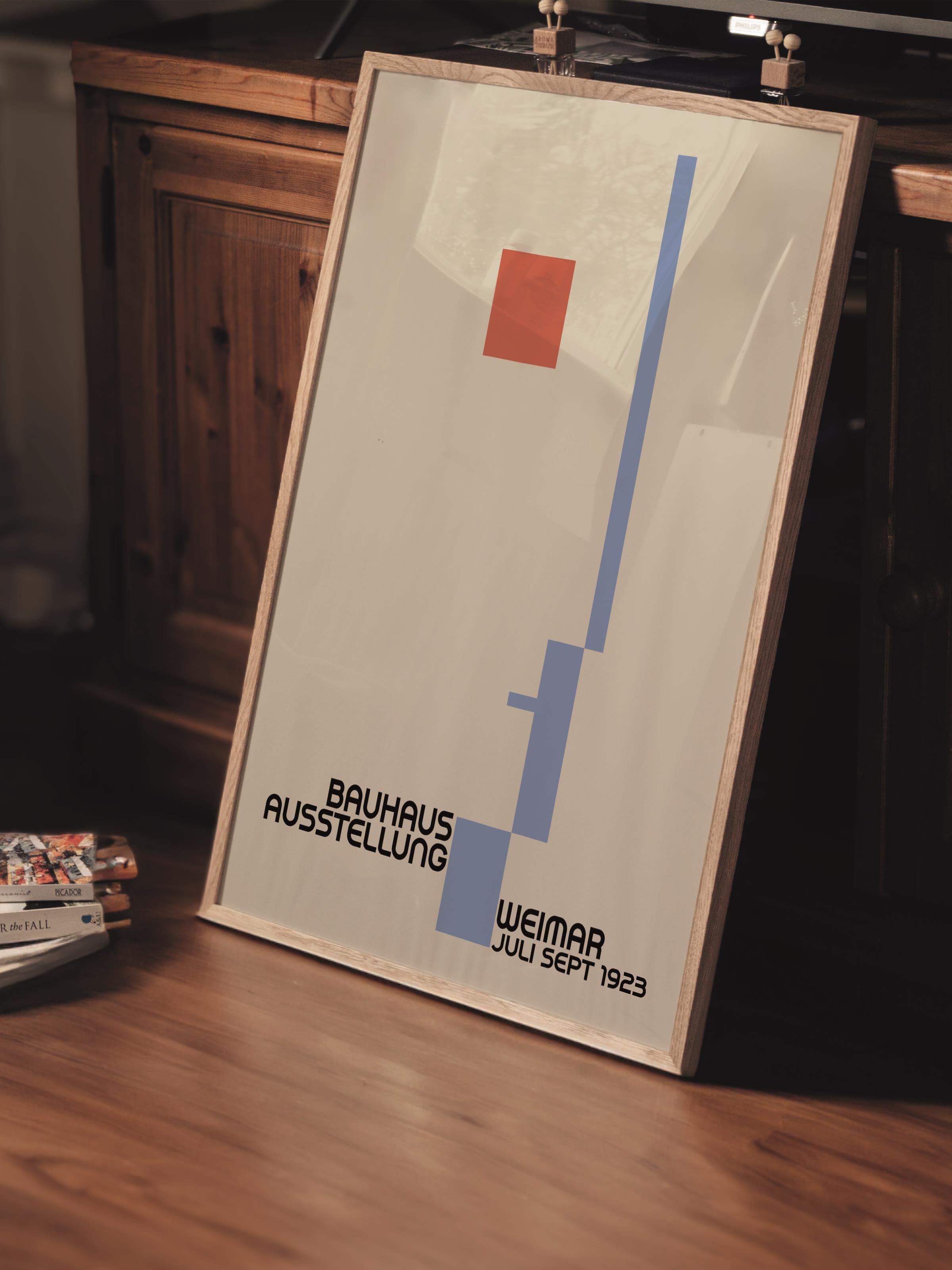 Çerçevesiz Poster, Bauhaus Serisi, Renkli Duvar Posteri, Duvar Dekoru, HD Baskı, Kalın Arşivsel Sanat Kağıdı