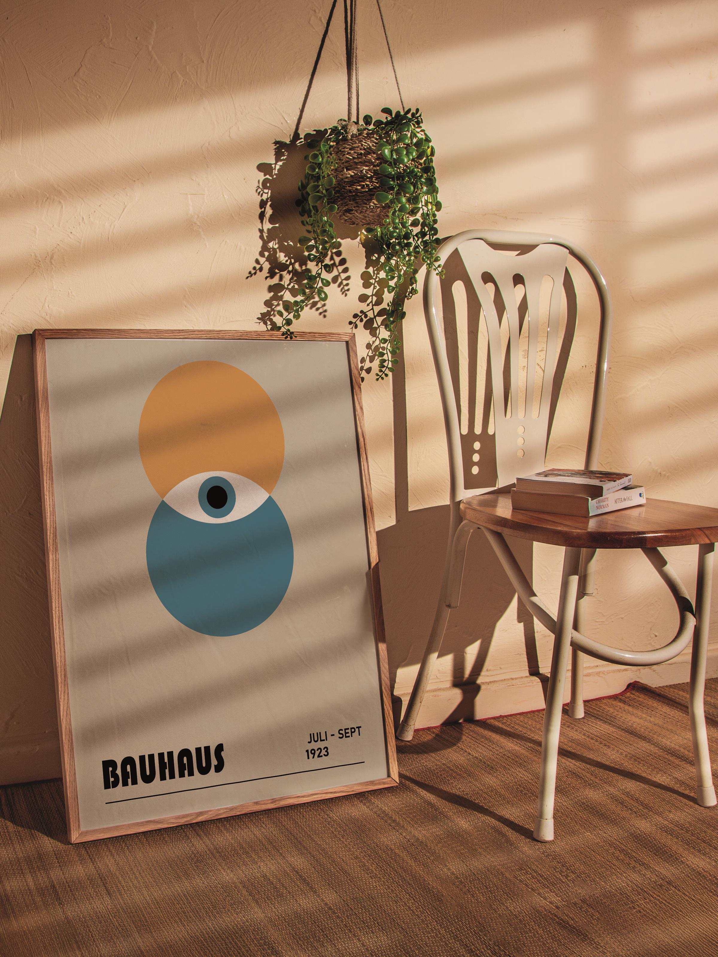 Çerçevesiz Poster, Bauhaus Serisi, Renkli Duvar Posteri, Duvar Dekoru, HD Baskı, Kalın Arşivsel Sanat Kağıdı