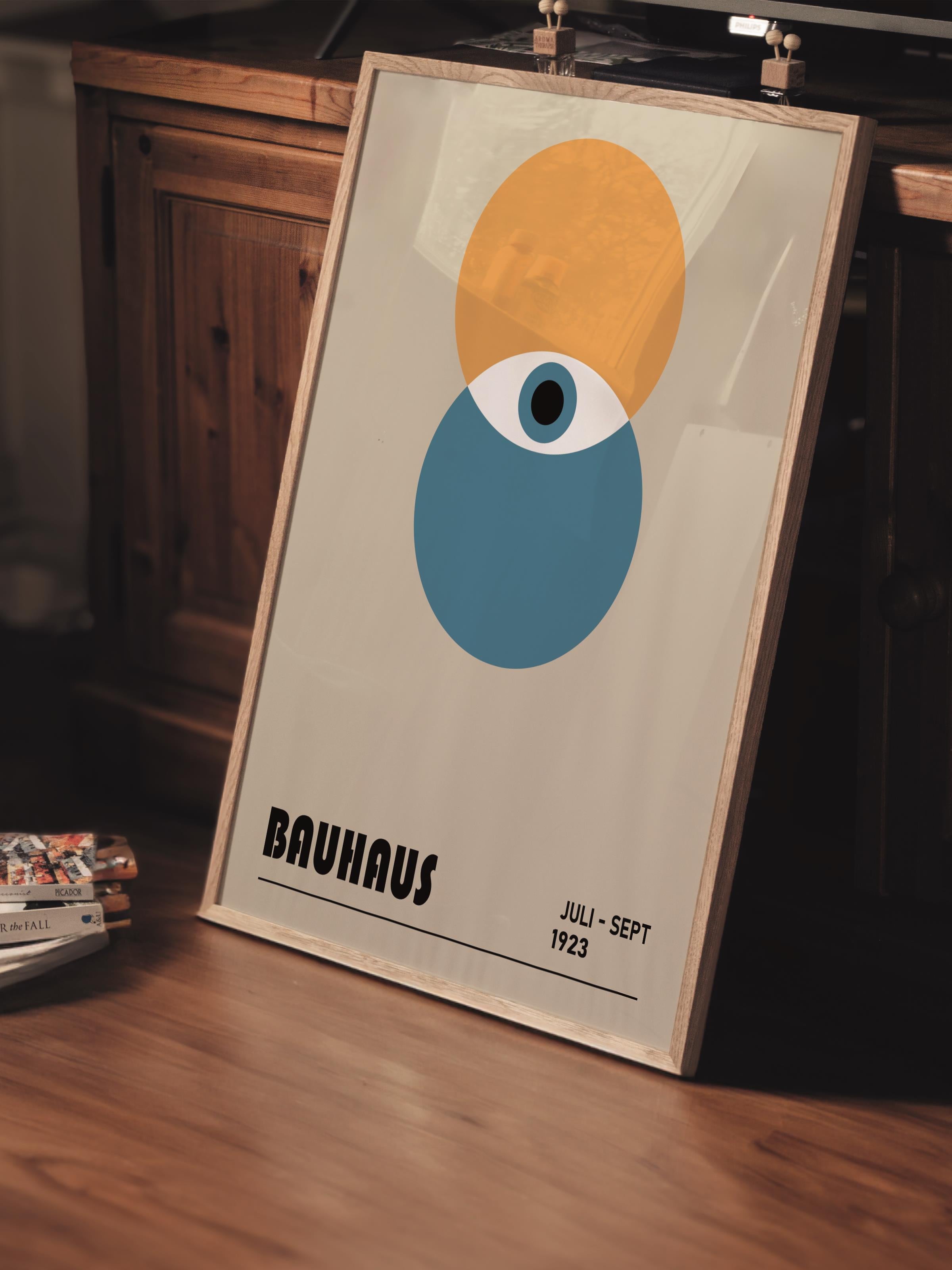 Çerçevesiz Poster, Bauhaus Serisi, Renkli Duvar Posteri, Duvar Dekoru, HD Baskı, Kalın Arşivsel Sanat Kağıdı