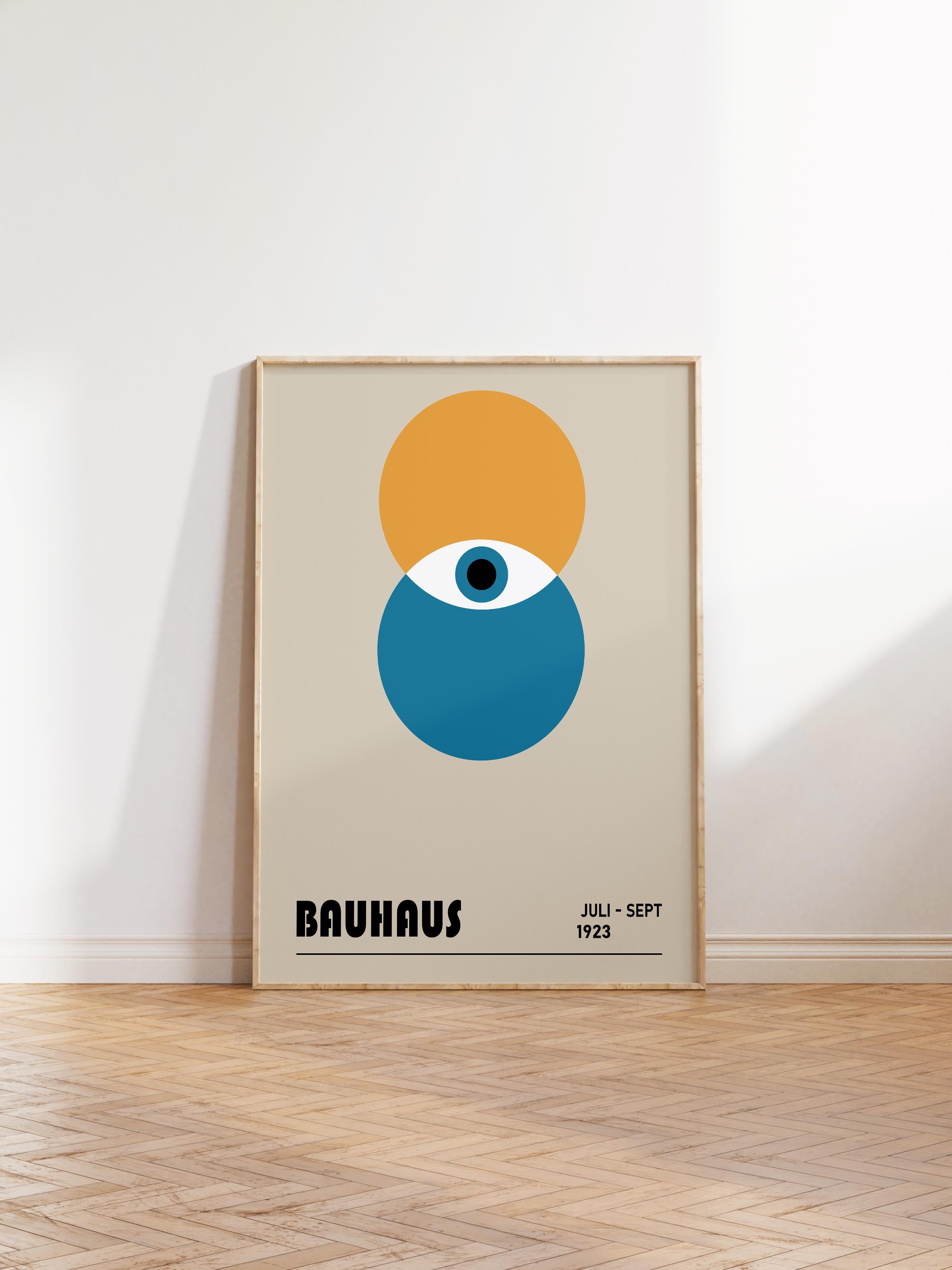 Çerçevesiz Poster, Bauhaus Serisi, Renkli Duvar Posteri, Duvar Dekoru, HD Baskı, Kalın Arşivsel Sanat Kağıdı