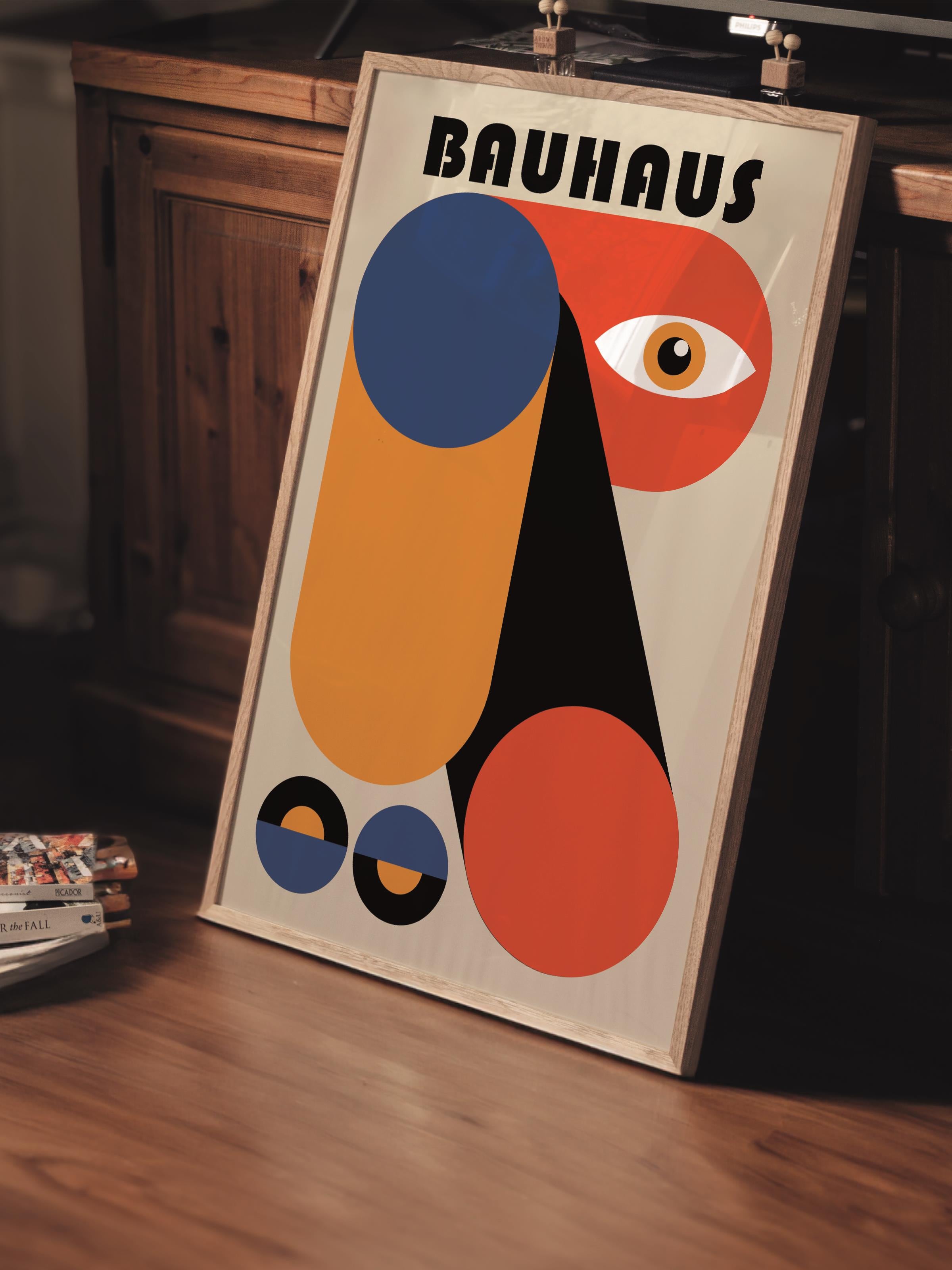 Çerçevesiz Poster, Bauhaus Serisi, Renkli Duvar Posteri, Duvar Dekoru, HD Baskı, Kalın Arşivsel Sanat Kağıdı