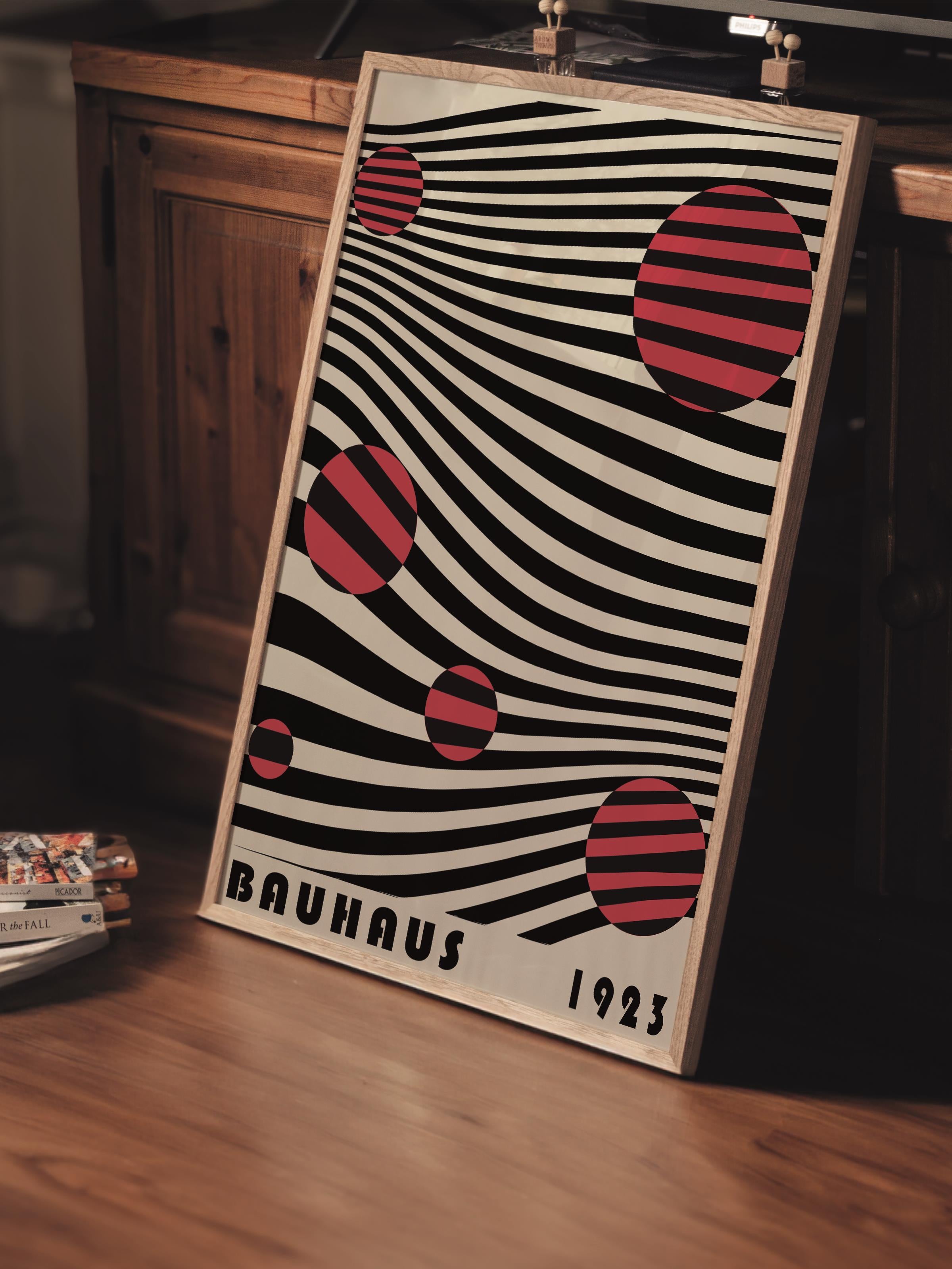 Çerçevesiz Poster, Bauhaus Serisi, Renkli Duvar Posteri, Duvar Dekoru, HD Baskı, Kalın Arşivsel Sanat Kağıdı