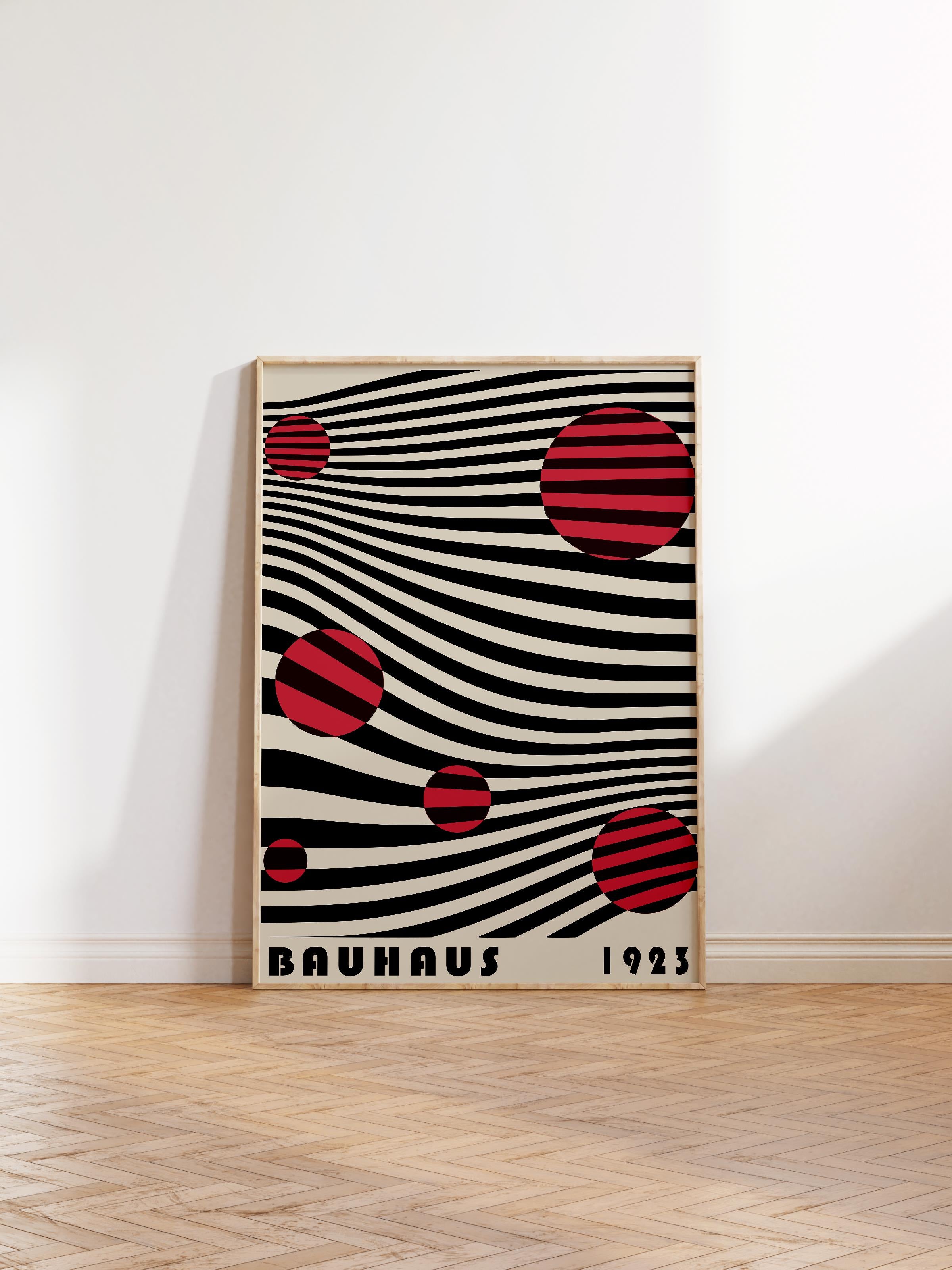 Çerçevesiz Poster, Bauhaus Serisi, Renkli Duvar Posteri, Duvar Dekoru, HD Baskı, Kalın Arşivsel Sanat Kağıdı