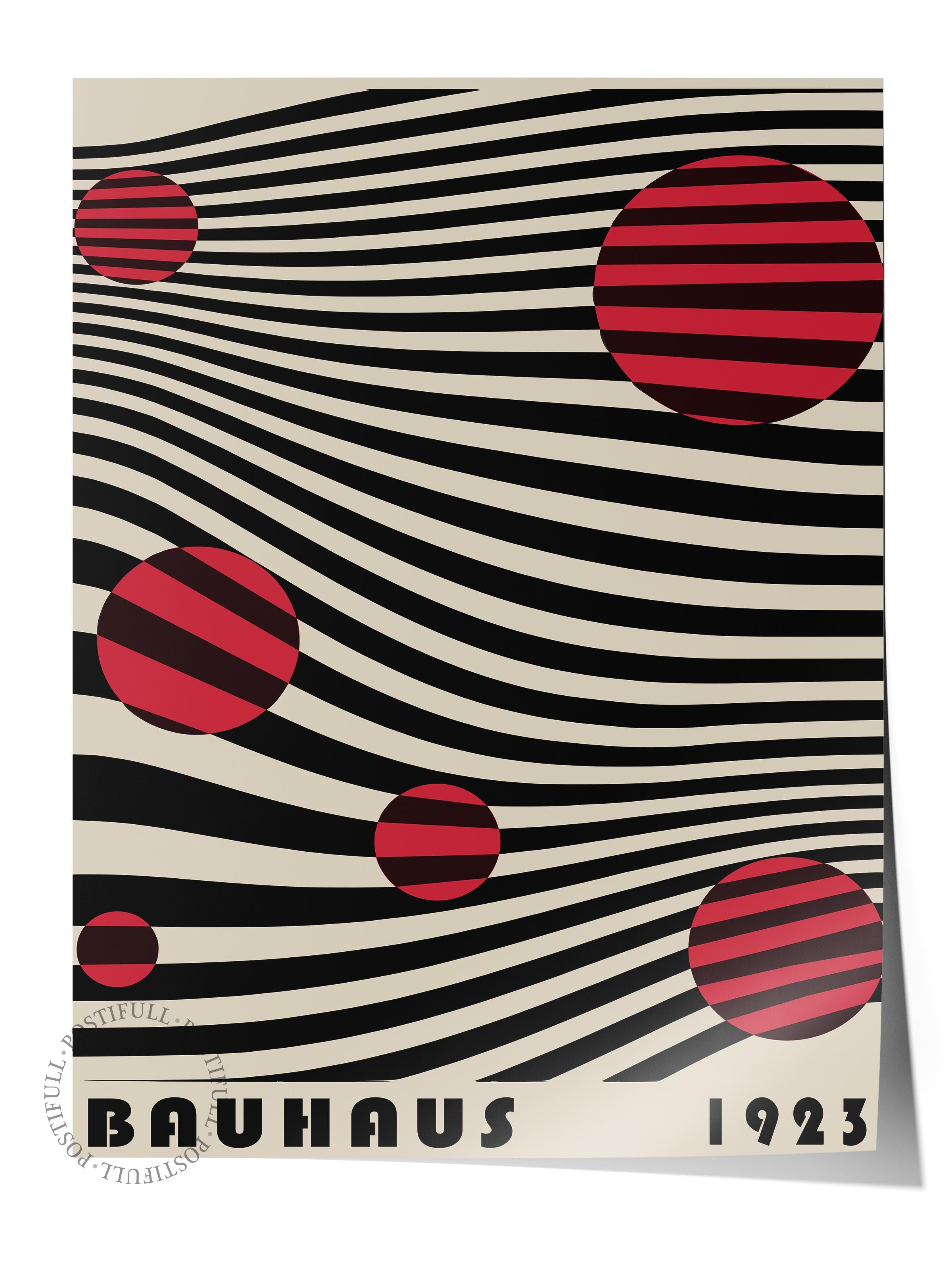 Çerçevesiz Poster, Bauhaus Serisi, Renkli Duvar Posteri, Duvar Dekoru, HD Baskı, Kalın Arşivsel Sanat Kağıdı