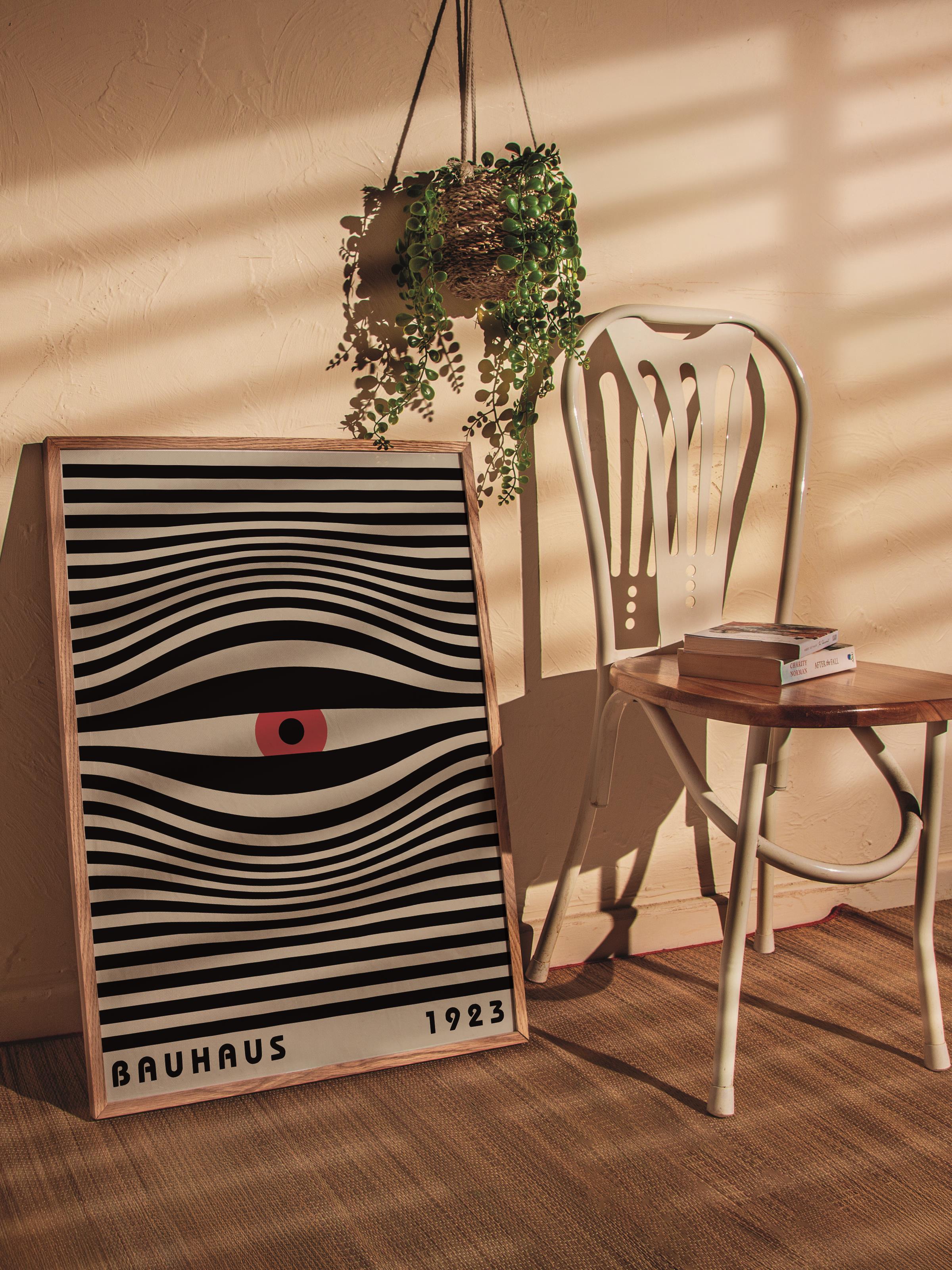 Çerçevesiz Poster, Bauhaus Serisi, Renkli Duvar Posteri, Duvar Dekoru, HD Baskı, Kalın Arşivsel Sanat Kağıdı