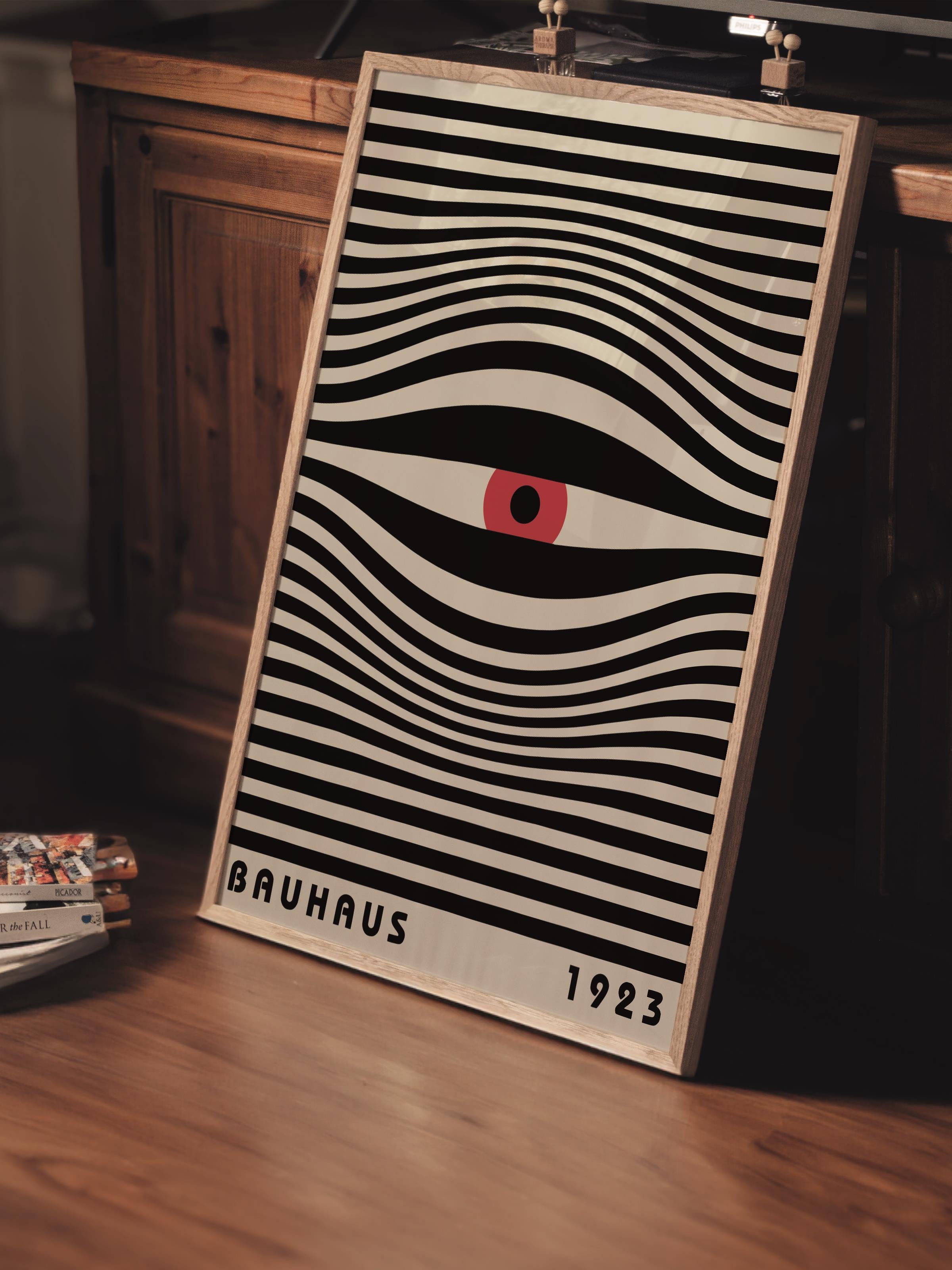 Çerçevesiz Poster, Bauhaus Serisi, Renkli Duvar Posteri, Duvar Dekoru, HD Baskı, Kalın Arşivsel Sanat Kağıdı