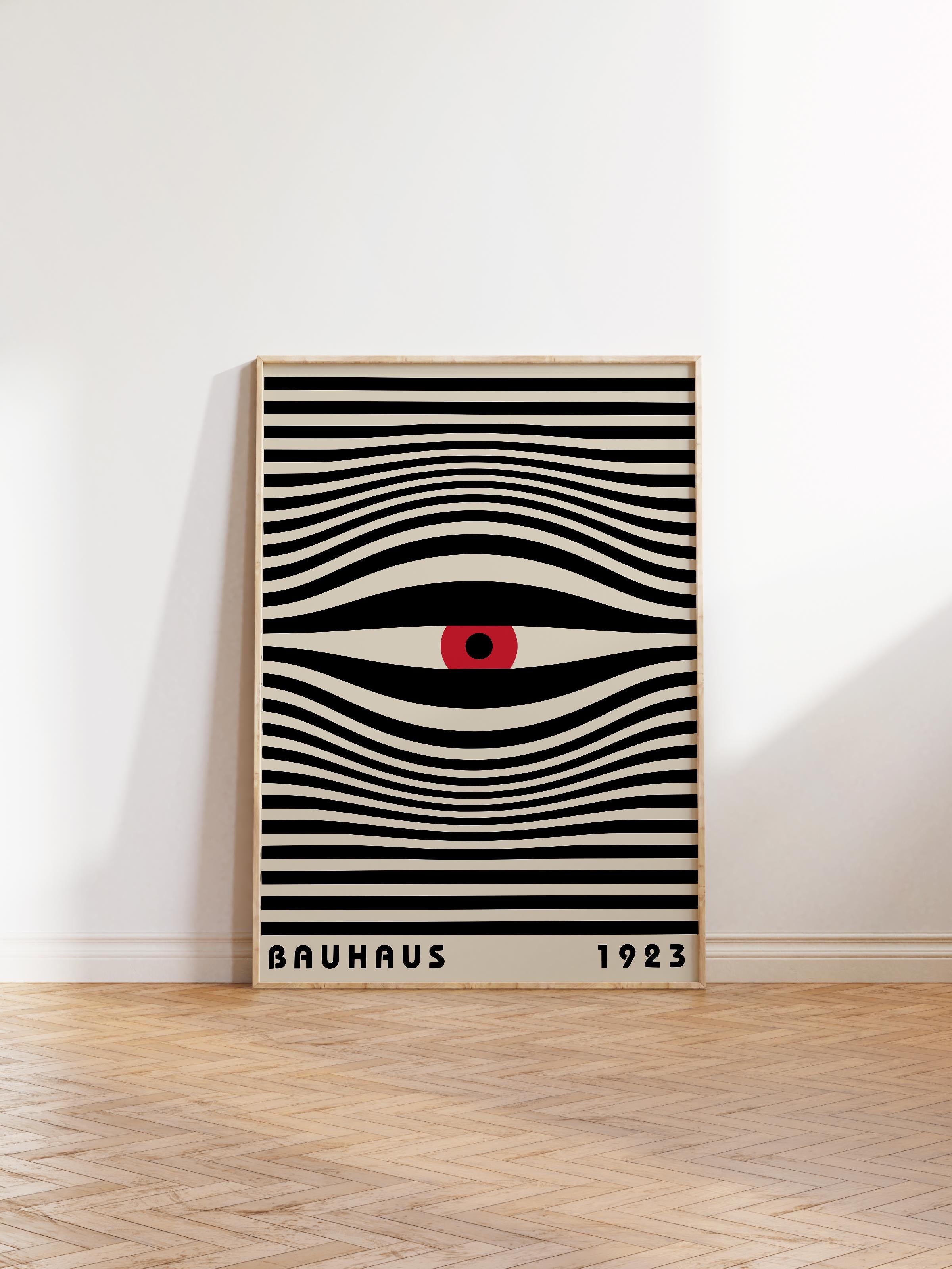 Çerçevesiz Poster, Bauhaus Serisi, Renkli Duvar Posteri, Duvar Dekoru, HD Baskı, Kalın Arşivsel Sanat Kağıdı