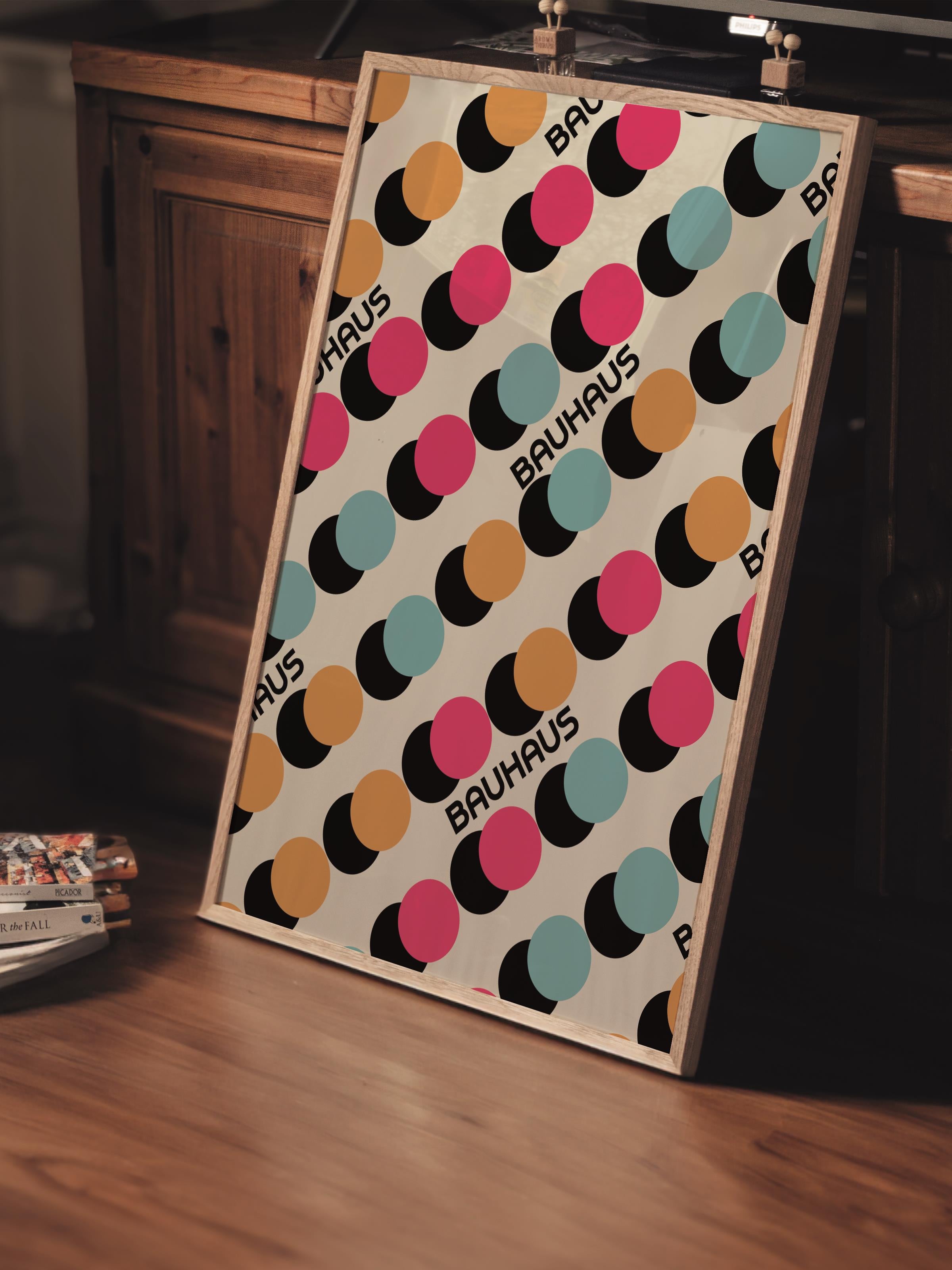 Çerçevesiz Poster, Bauhaus Serisi, Renkli Duvar Posteri, Duvar Dekoru, HD Baskı, Kalın Arşivsel Sanat Kağıdı