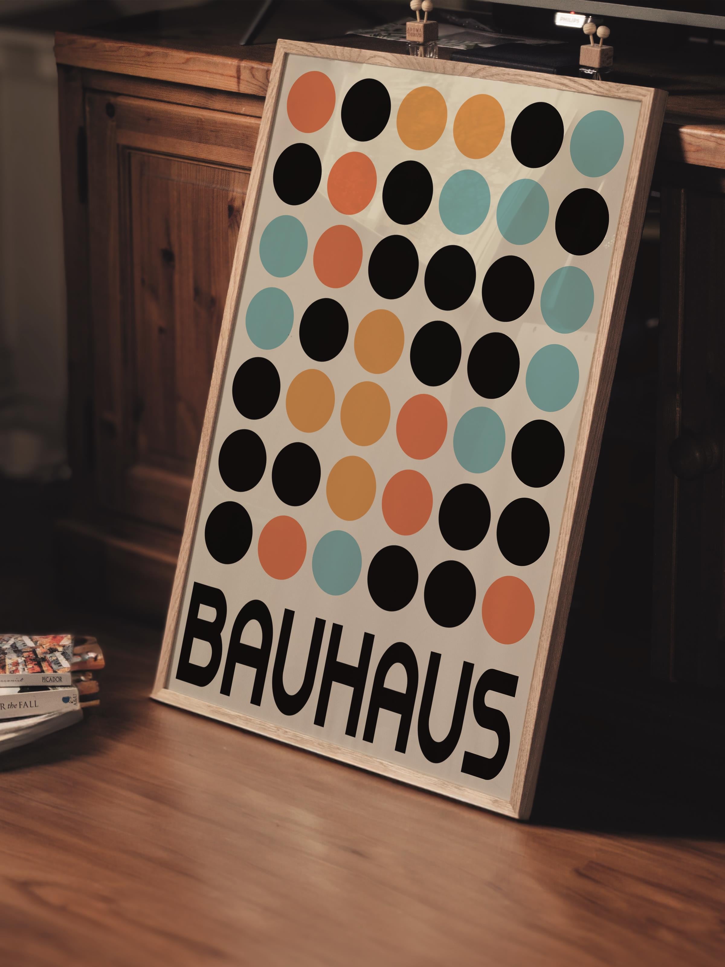 Çerçevesiz Poster, Bauhaus Serisi, Renkli Duvar Posteri, Duvar Dekoru, HD Baskı, Kalın Arşivsel Sanat Kağıdı