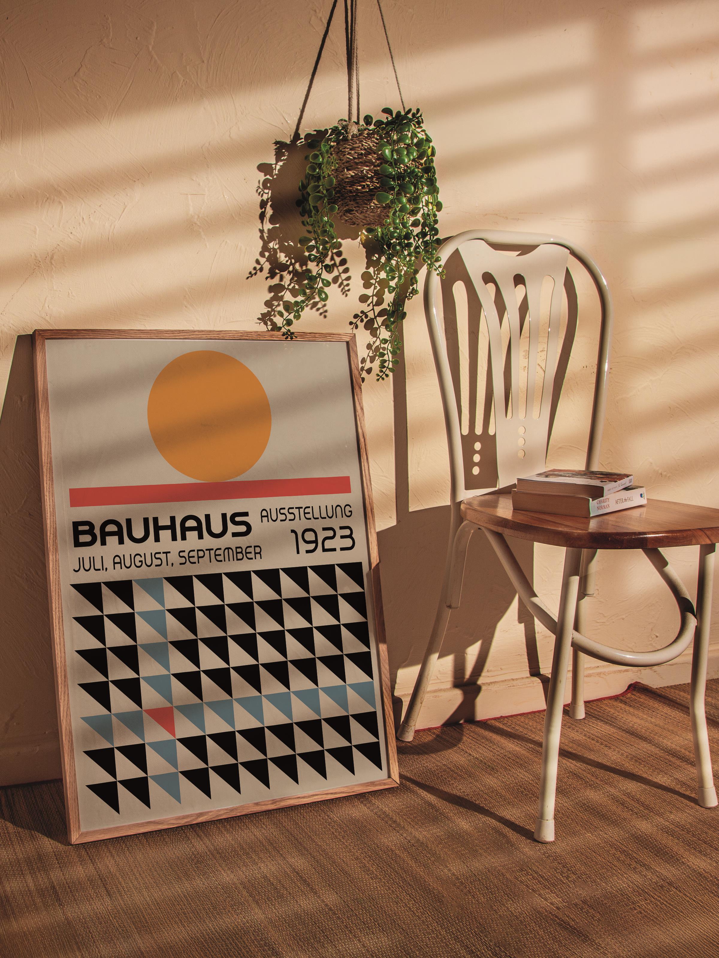 Çerçevesiz Poster, Bauhaus Serisi, Renkli Duvar Posteri, Duvar Dekoru, HD Baskı, Kalın Arşivsel Sanat Kağıdı