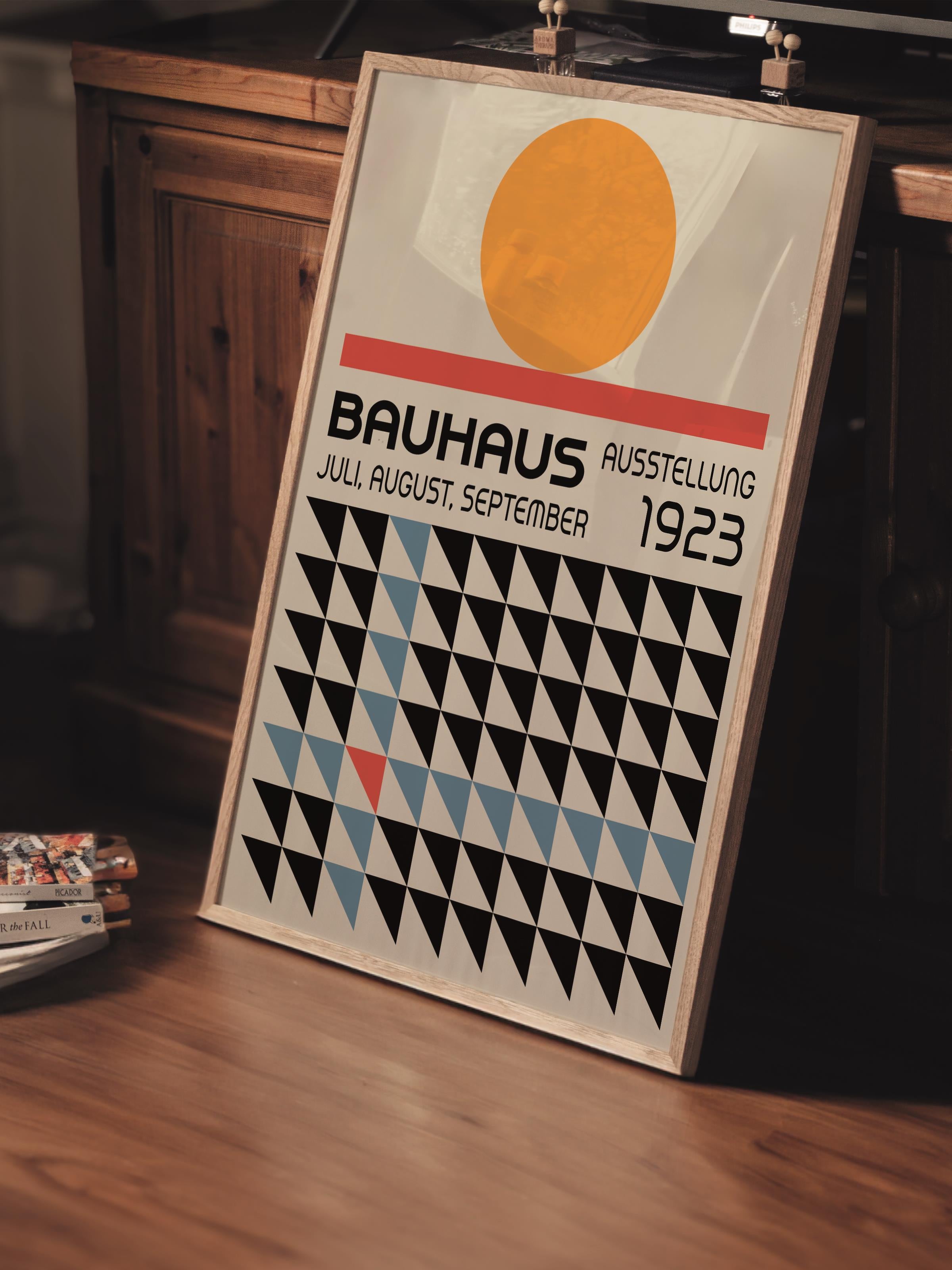 Çerçevesiz Poster, Bauhaus Serisi, Renkli Duvar Posteri, Duvar Dekoru, HD Baskı, Kalın Arşivsel Sanat Kağıdı