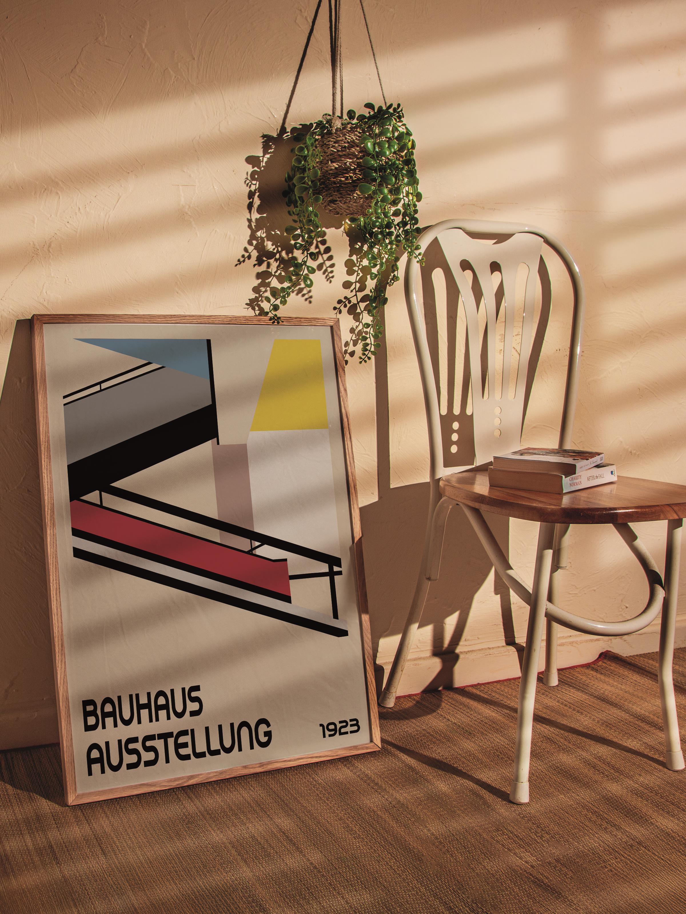 Çerçevesiz Poster, Bauhaus Serisi, Renkli Duvar Posteri, Duvar Dekoru, HD Baskı, Kalın Arşivsel Sanat Kağıdı