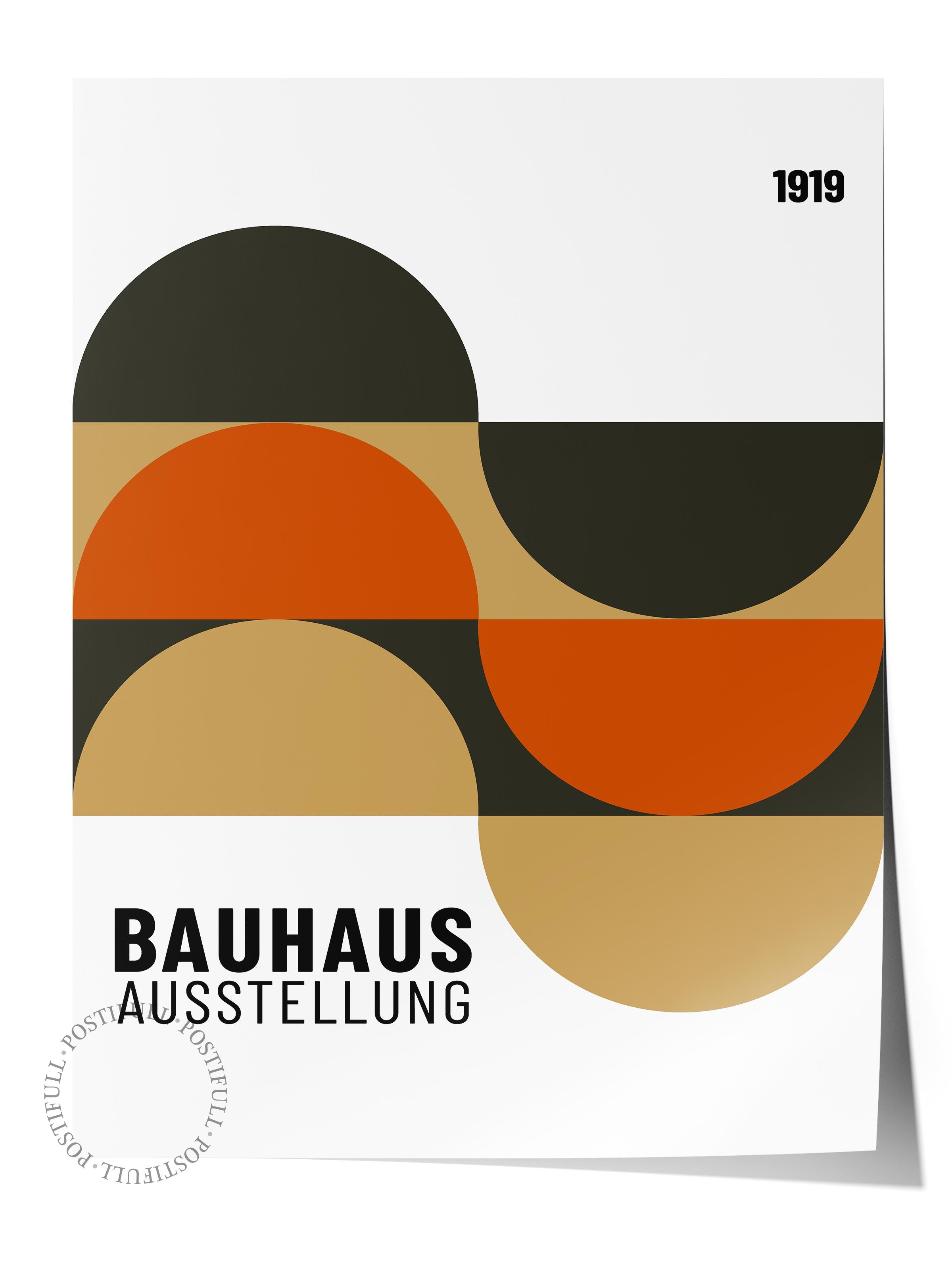 Çerçevesiz Poster, Bauhaus Serisi, Soft Duvar Posteri, Duvar Dekoru, HD Baskı, Kalın Arşivsel Sanat Kağıdı