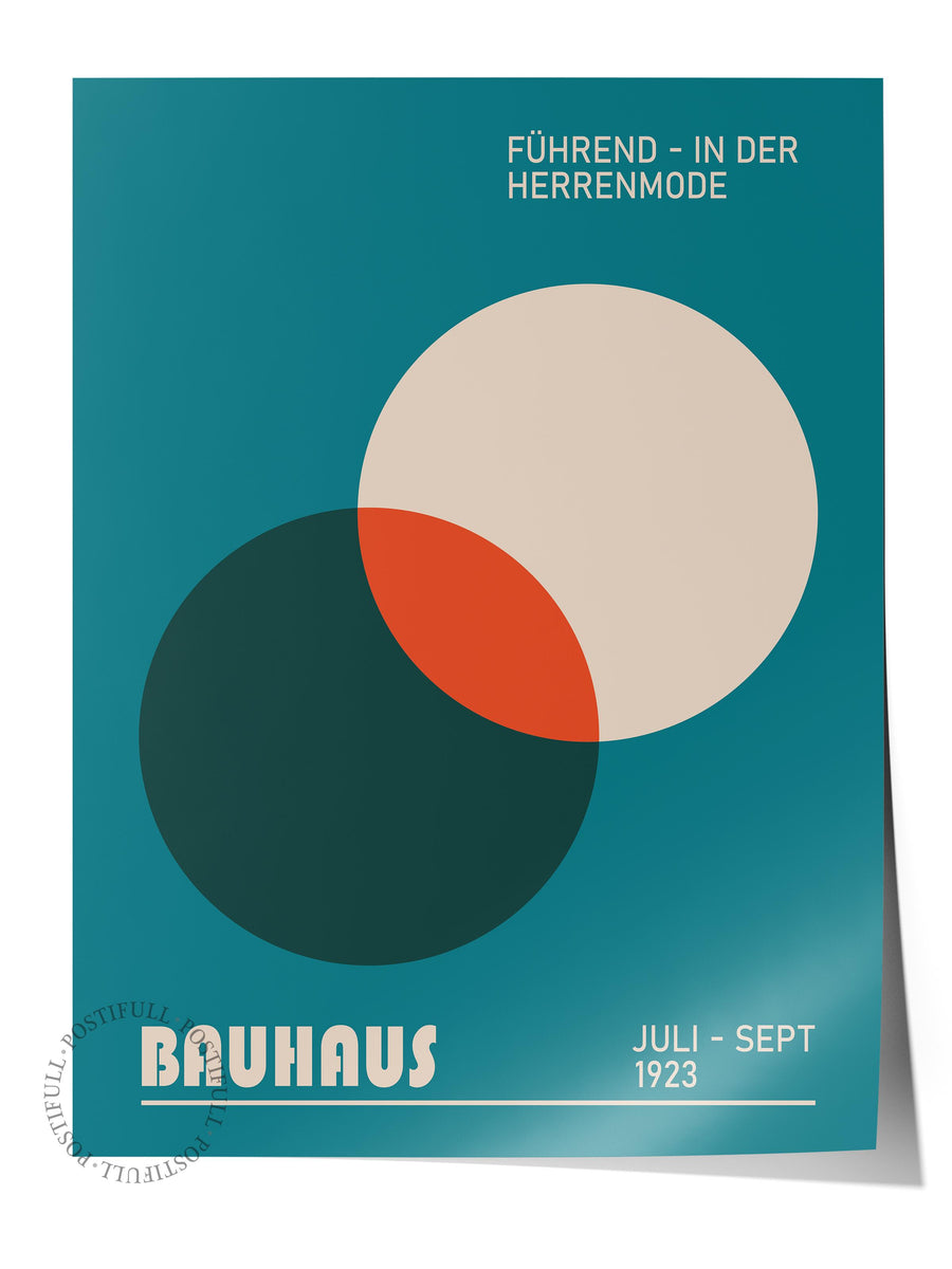 FÜHREND - IN DER HERRENMODE Bauhaus Çerçevesiz Poster