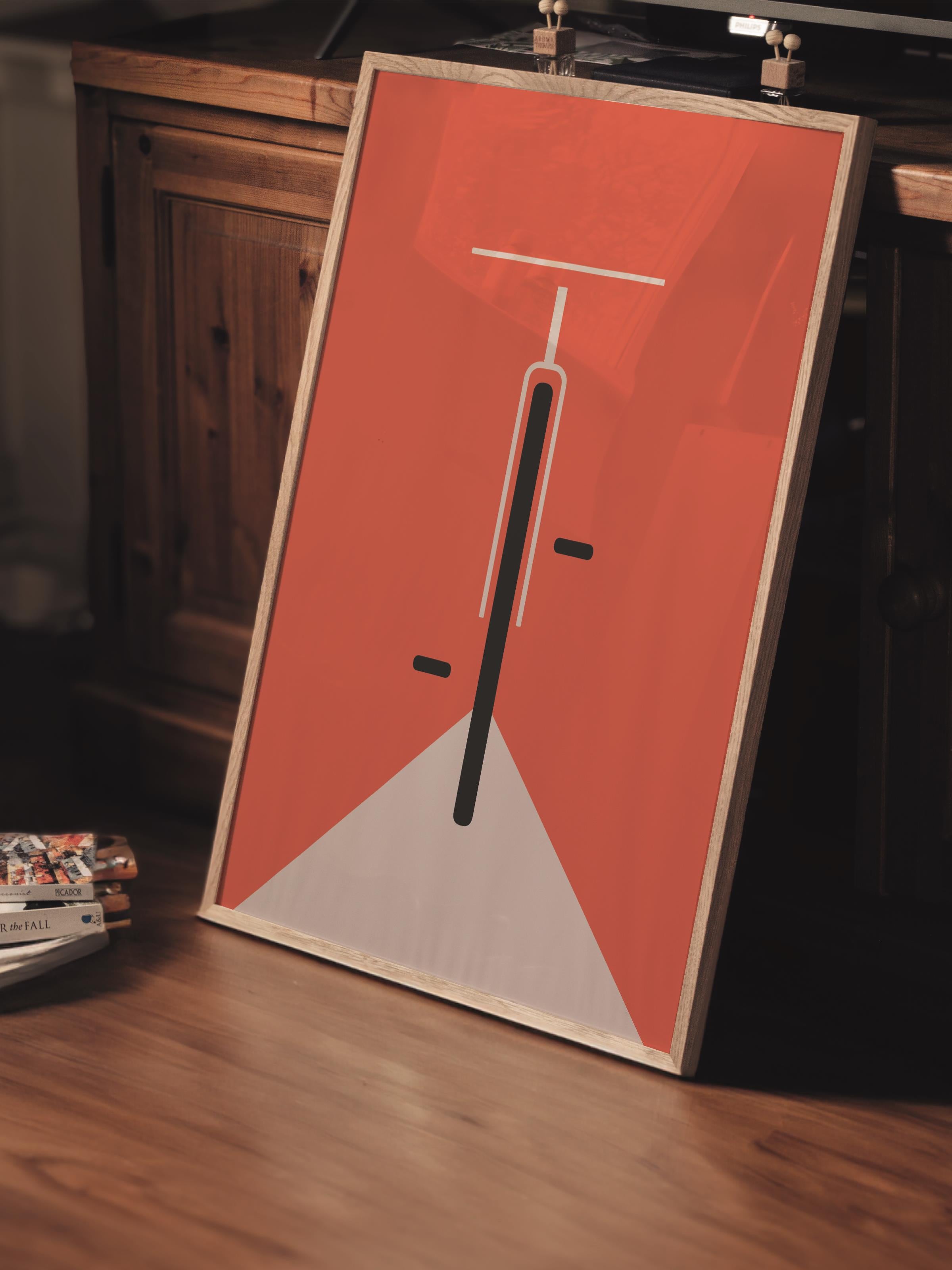 Çerçevesiz Poster, Bauhaus Serisi, Soft Turuncu Duvar Posteri, Duvar Dekoru, HD Baskı, Kalın Arşivsel Sanat Kağıdı