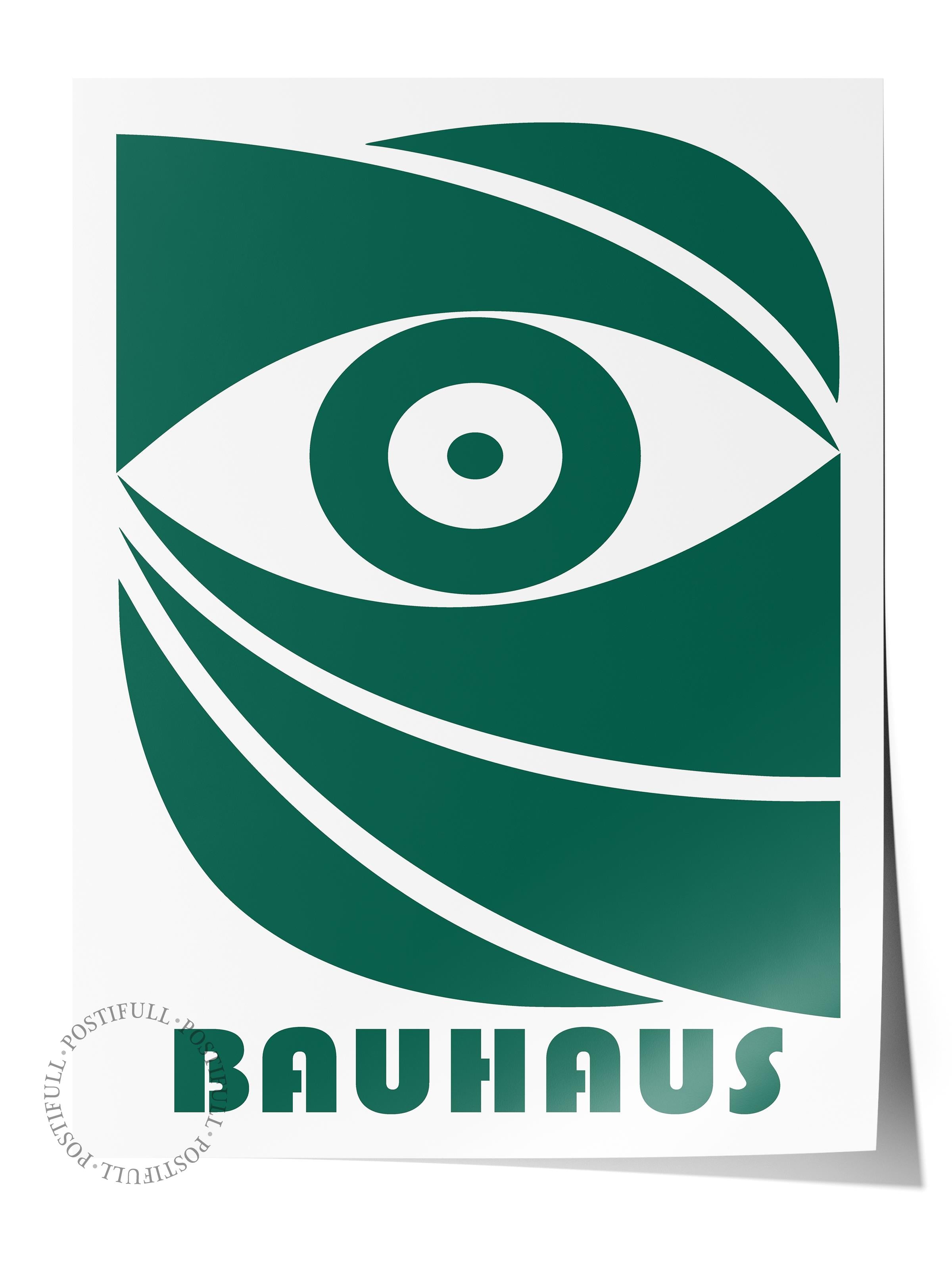 Çerçevesiz Poster, Bauhaus Serisi, Soft Yeşil Duvar Posteri, Duvar Dekoru, HD Baskı, Kalın Arşivsel Sanat Kağıdı