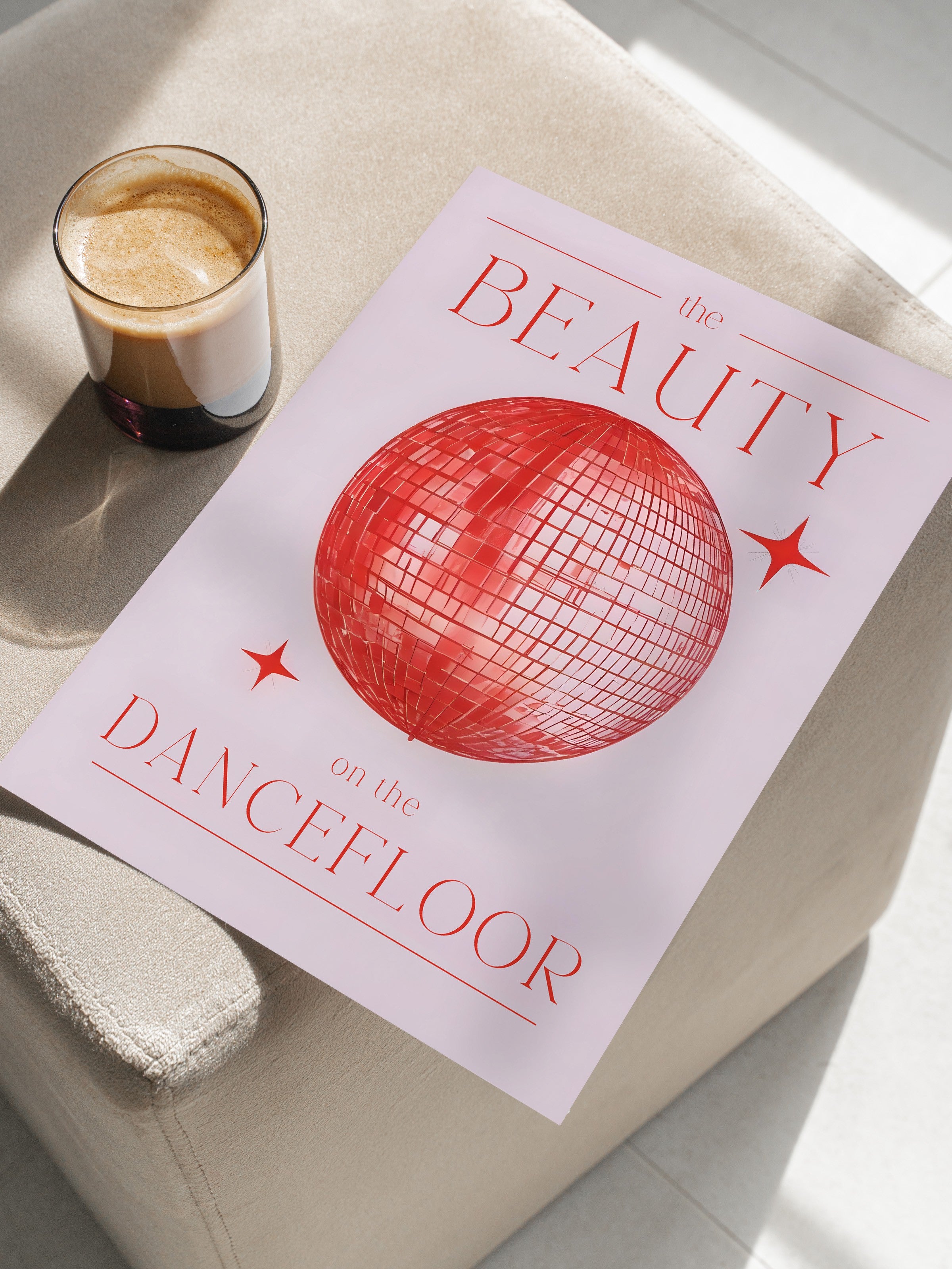 Çerçevesiz Poster, Beauty On The Dancefloor, Comfort Serisi Duvar Posteri, NO:108935