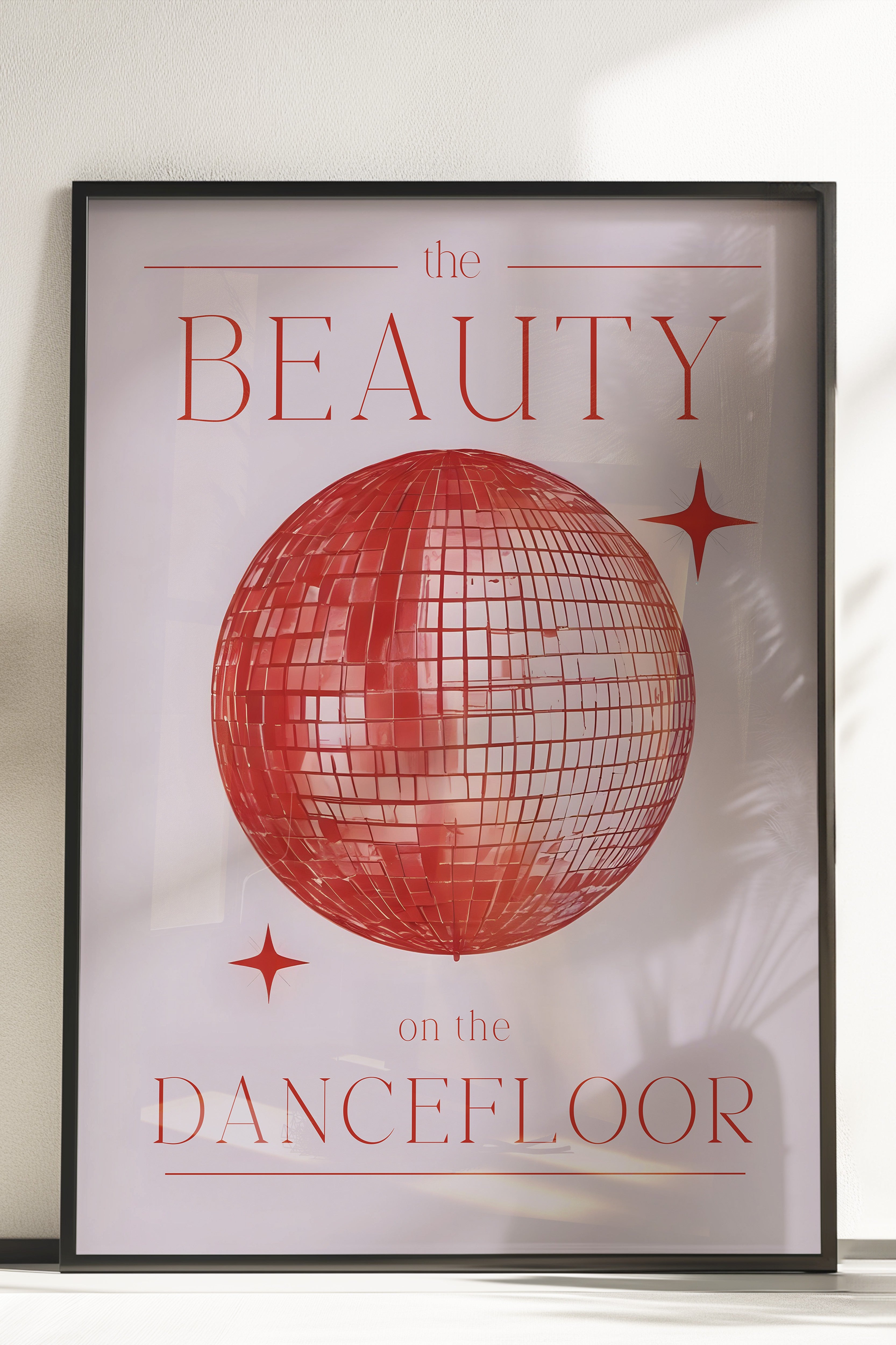 Çerçevesiz Poster, Beauty On The Dancefloor, Comfort Serisi Duvar Posteri, NO:108935