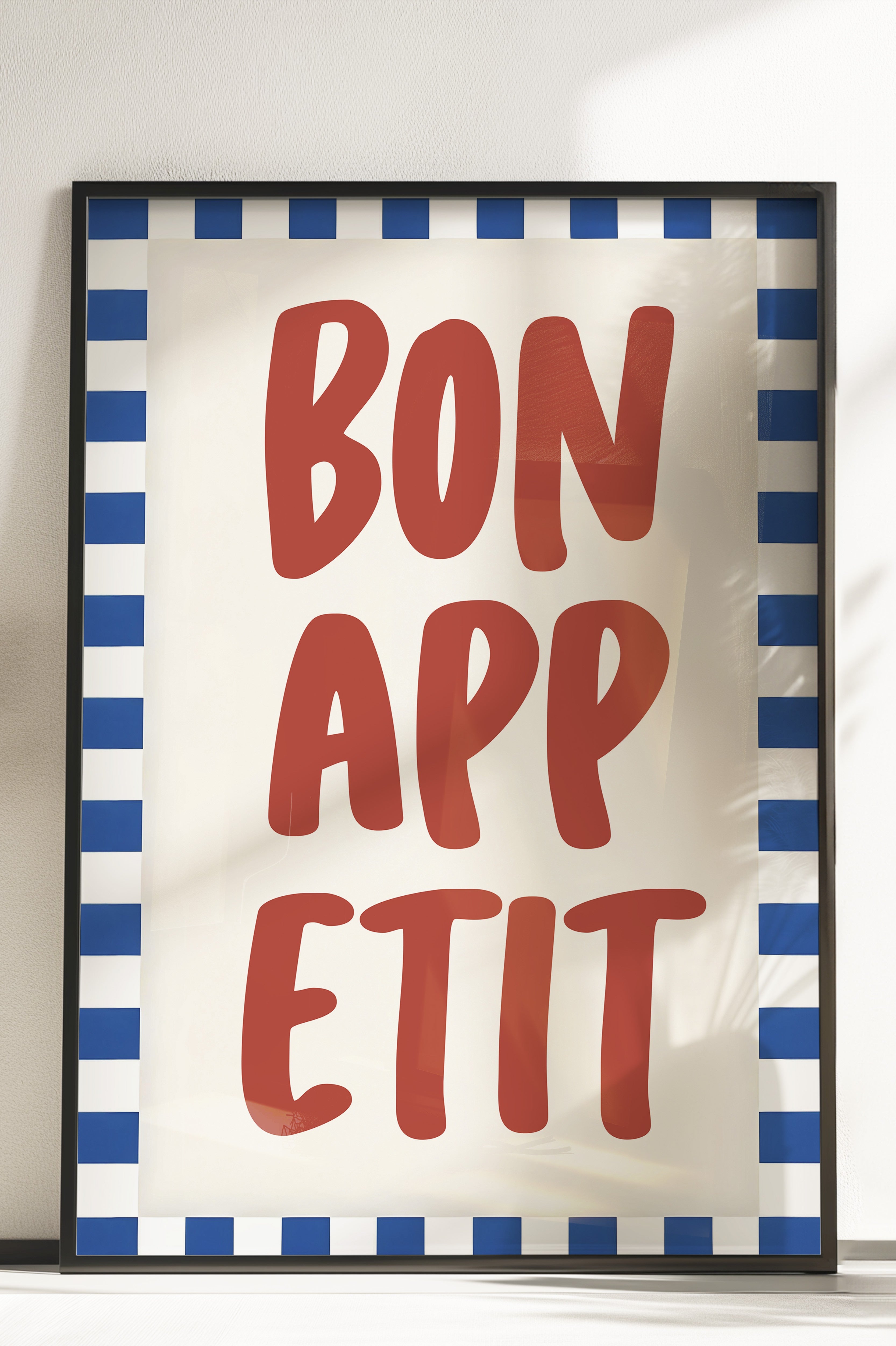 Çerçevesiz Poster, Bon Appetit, Comfort Serisi Mutfak Duvar Posteri, NO:109055