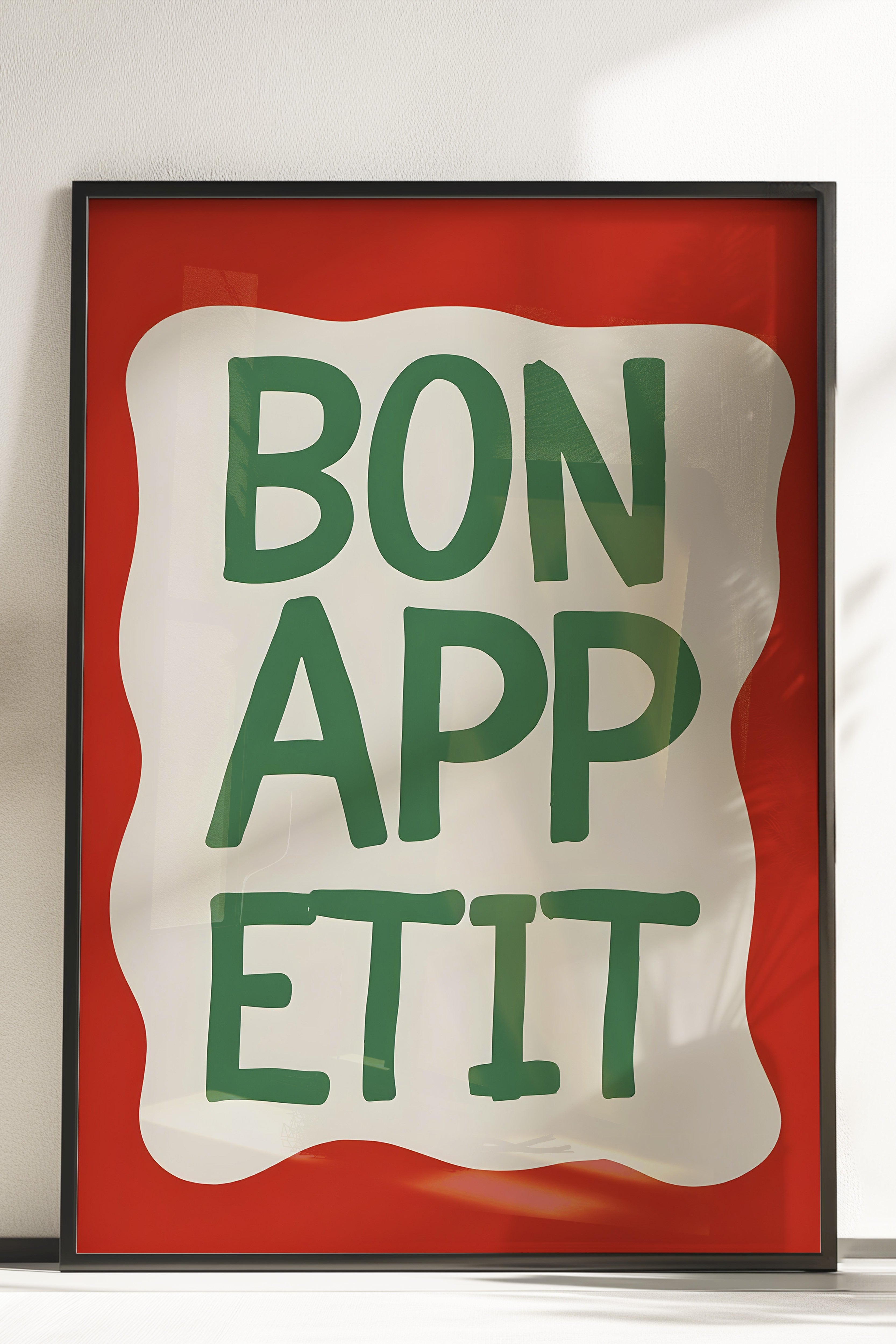 Çerçevesiz Poster, Bon Appetit, Comfort Serisi Mutfak Duvar Posteri, NO:109069