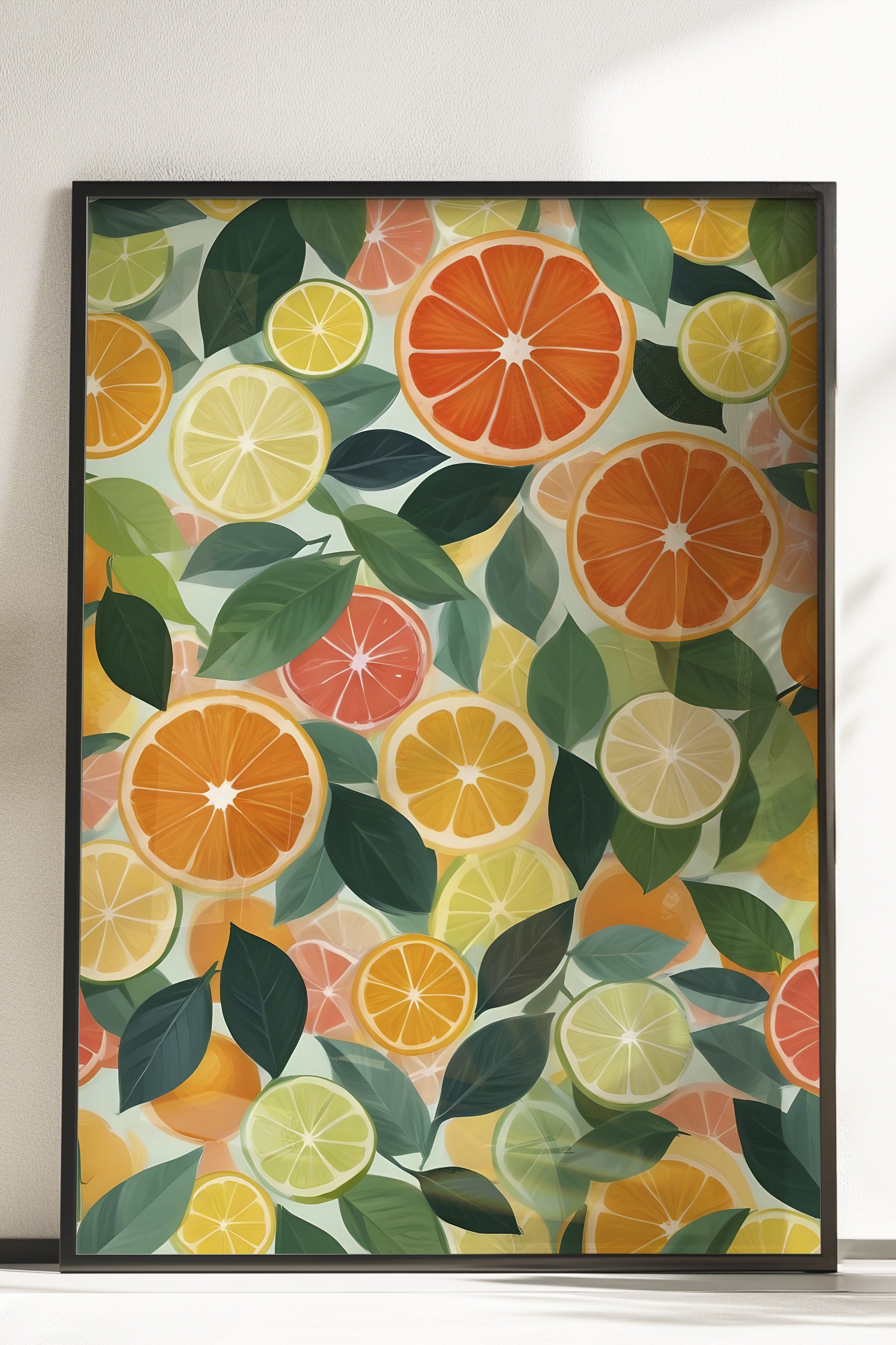 Çerçevesiz Poster, Citrus Fruits, Comfort Serisi Mutfak Duvar Posteri, NO:109127