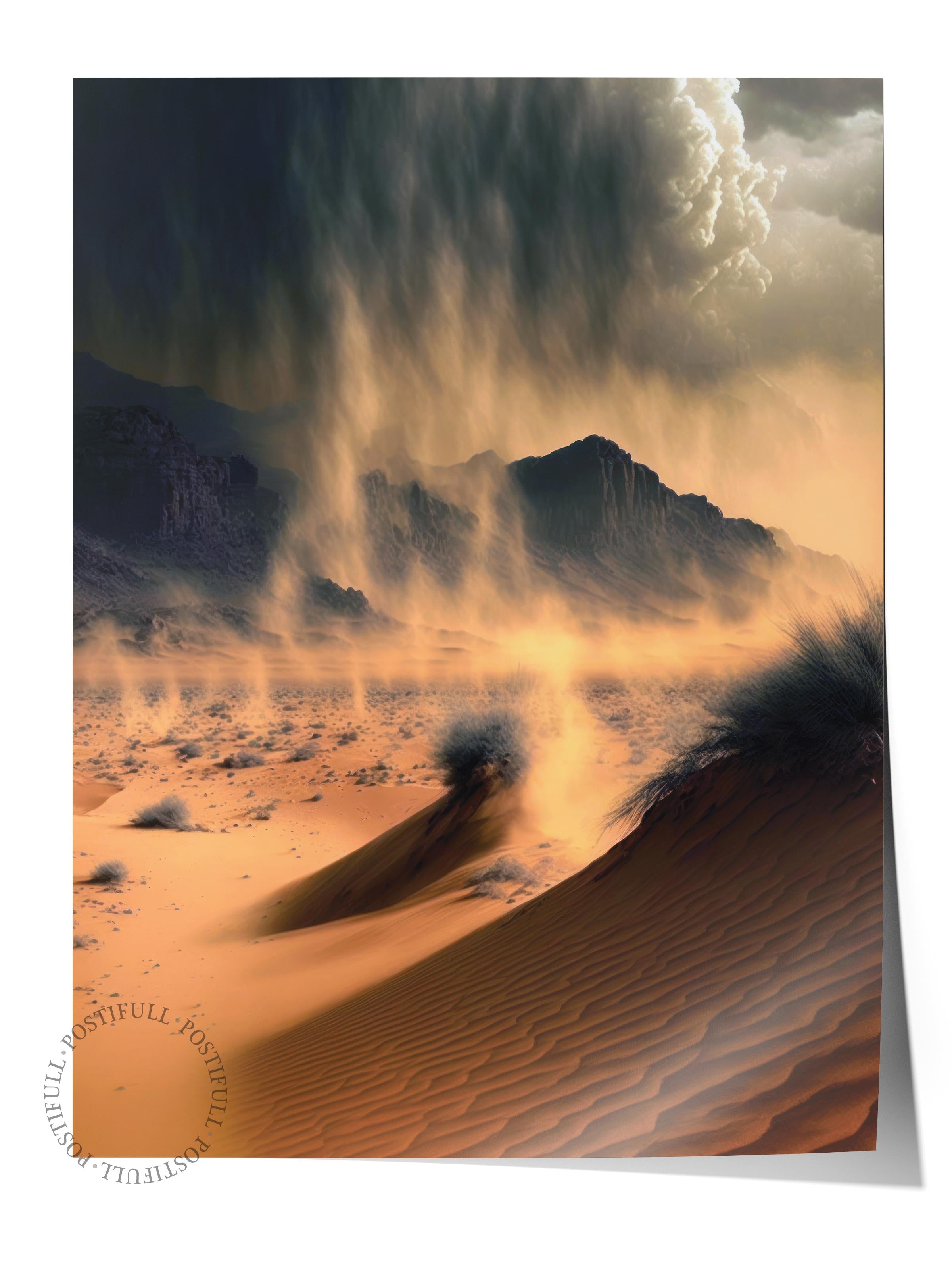 Çerçevesiz Poster, Çöl Tablo No:20, HD Fotoğraf, Salon, Mutfak Duvar Dekoru Poster