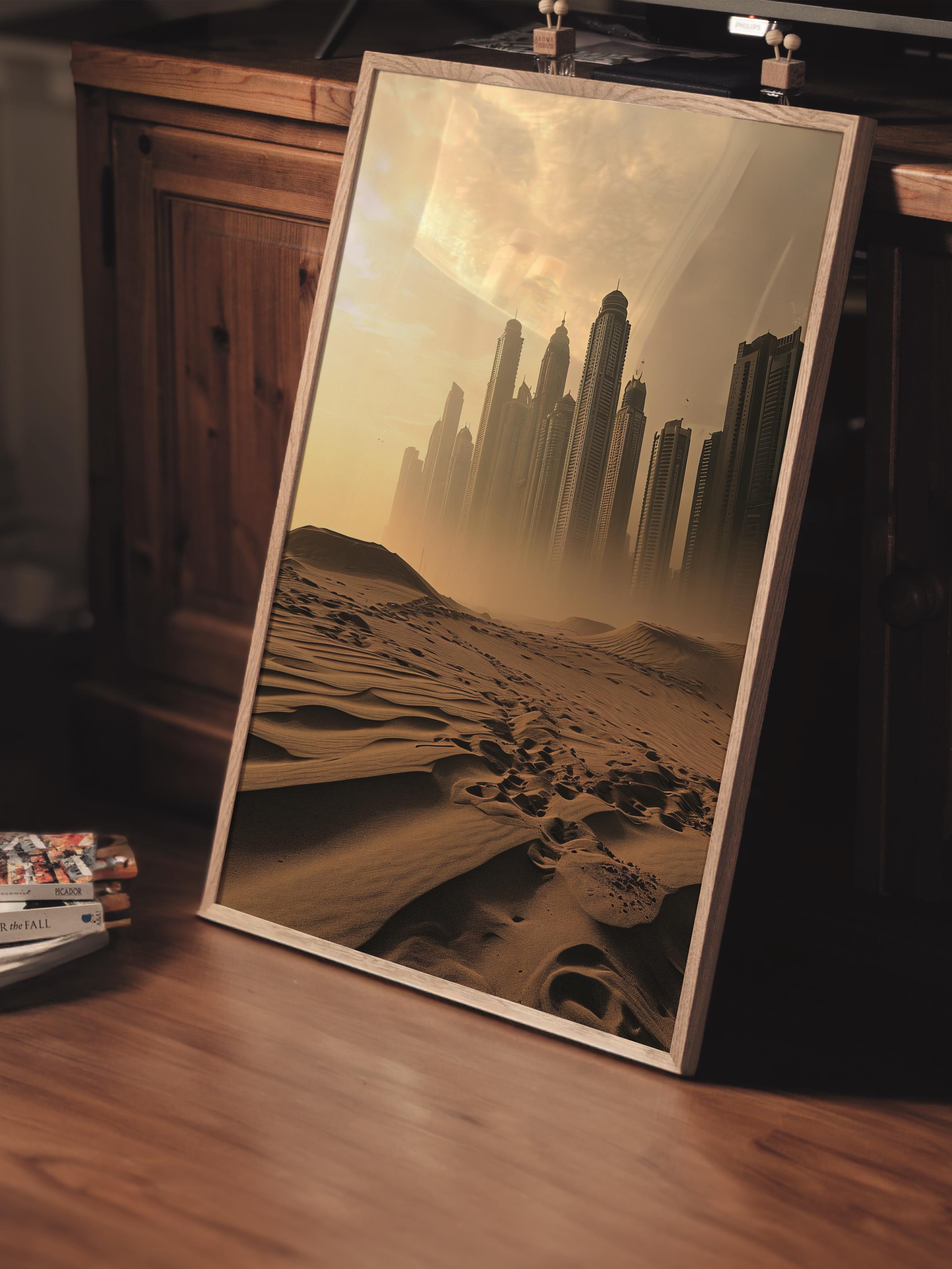 Çerçevesiz Poster, Çöl Tablo No:21, HD Fotoğraf, Salon, Mutfak Duvar Dekoru Poster