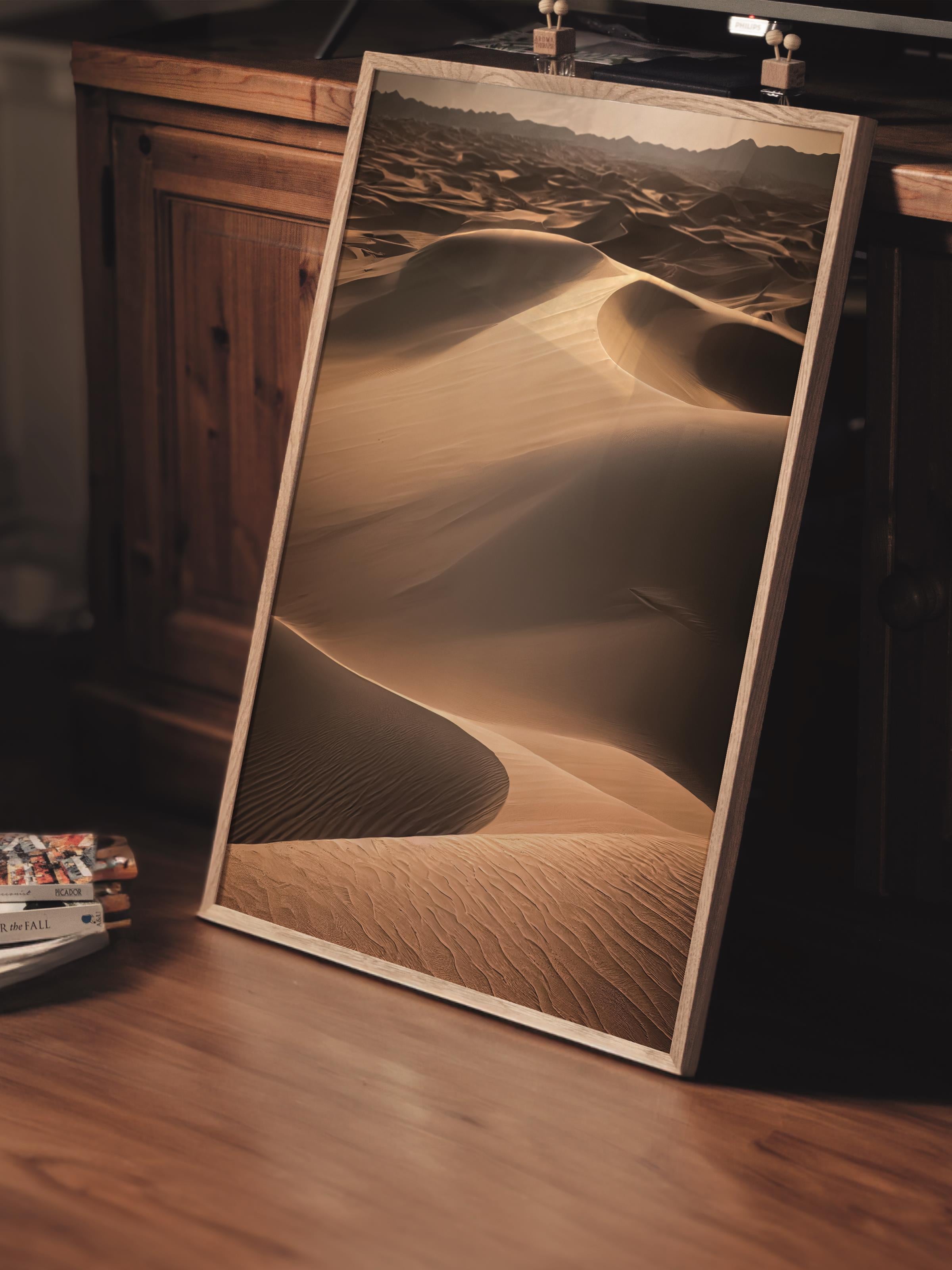 Çerçevesiz Poster, Çöl Tablo No:3, HD Fotoğraf, Salon, Mutfak Duvar Dekoru Poster