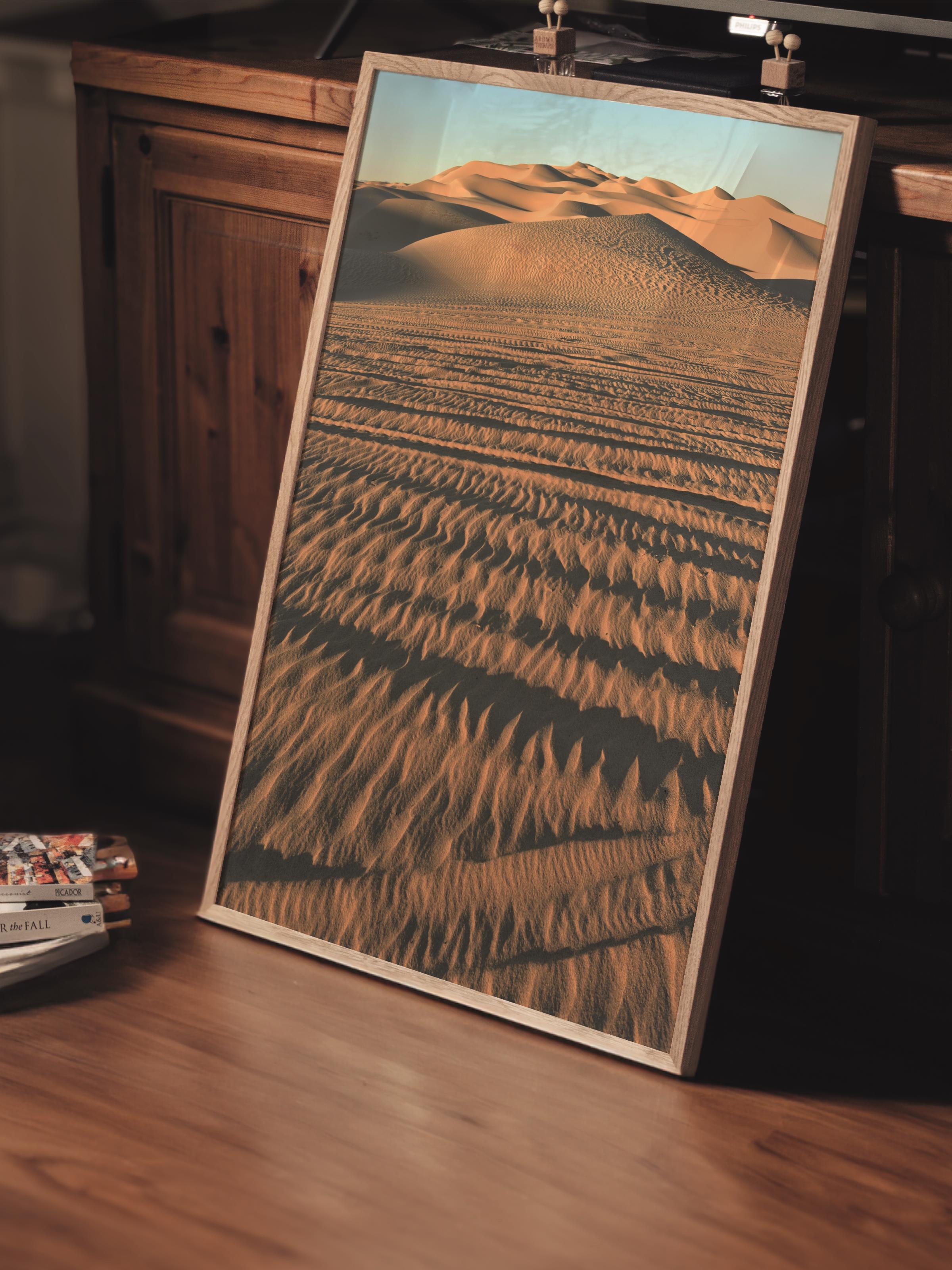 Çerçevesiz Poster, Çöl Tablo No:37, HD Fotoğraf, Salon, Mutfak Duvar Dekoru Poster