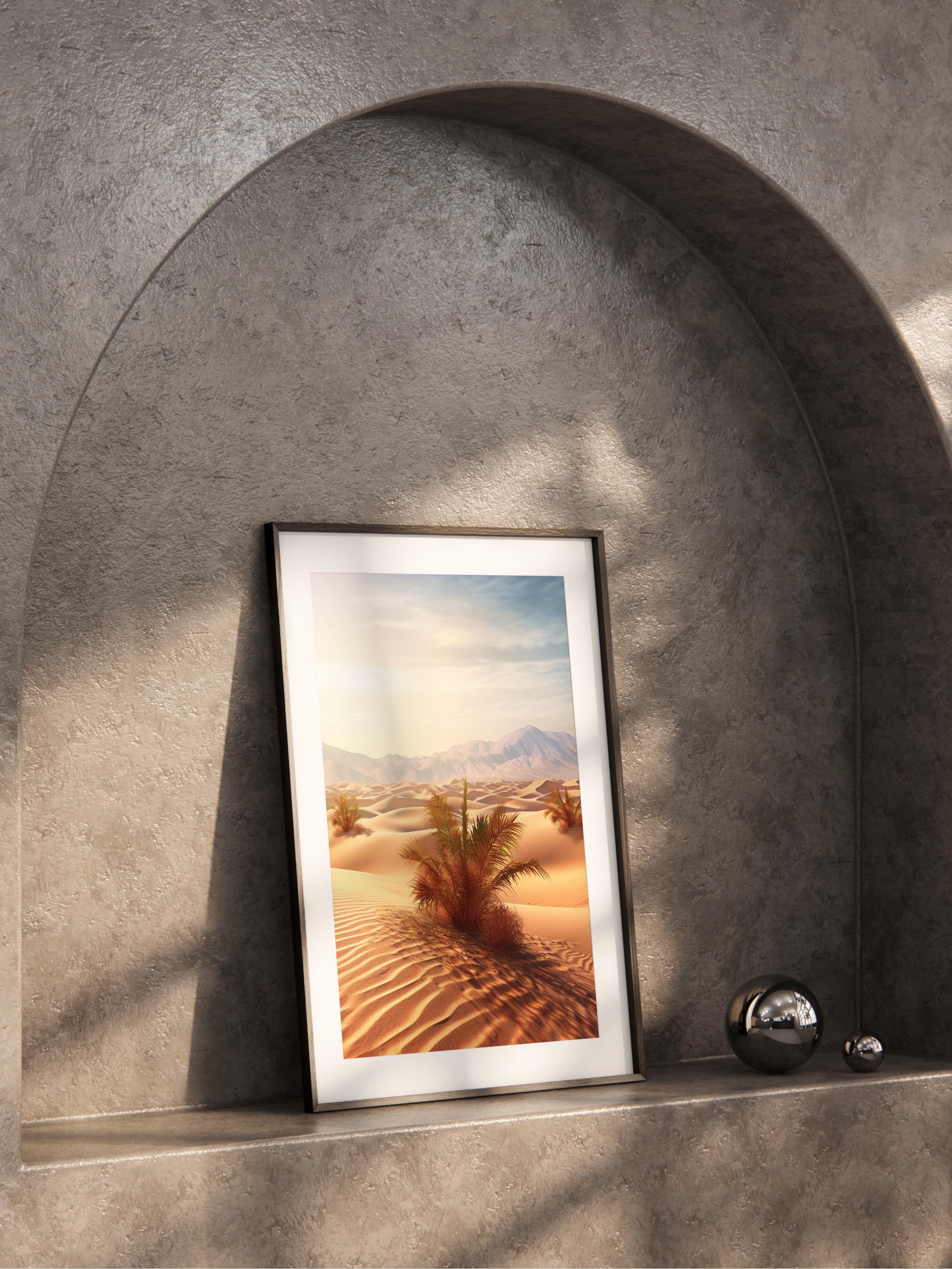 Çerçevesiz Poster, Çöl Tablo No:7, HD Fotoğraf, Salon, Mutfak Duvar Dekoru Poster