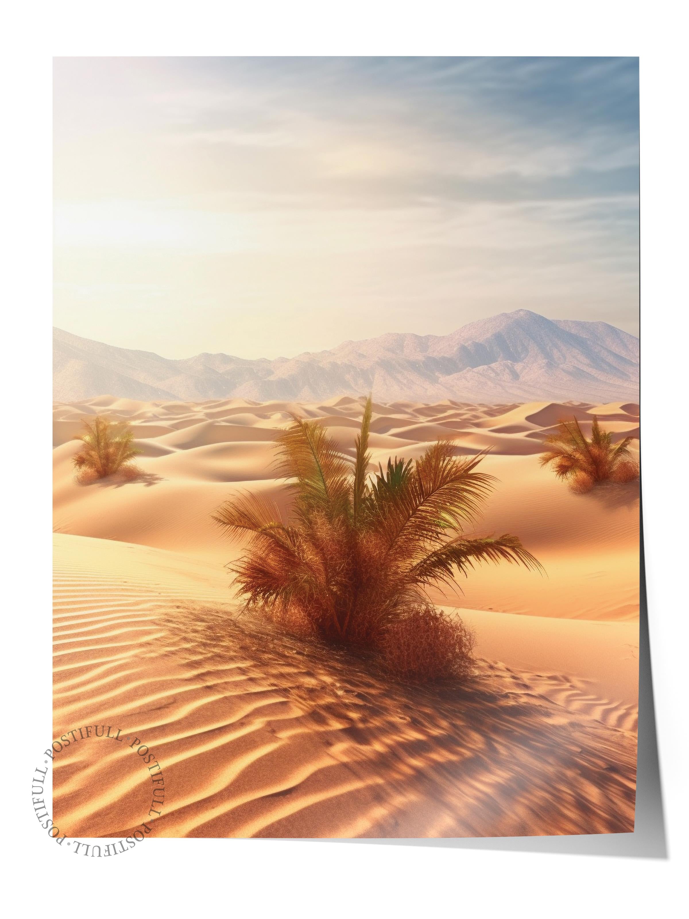 Çerçevesiz Poster, Çöl Tablo No:7, HD Fotoğraf, Salon, Mutfak Duvar Dekoru Poster