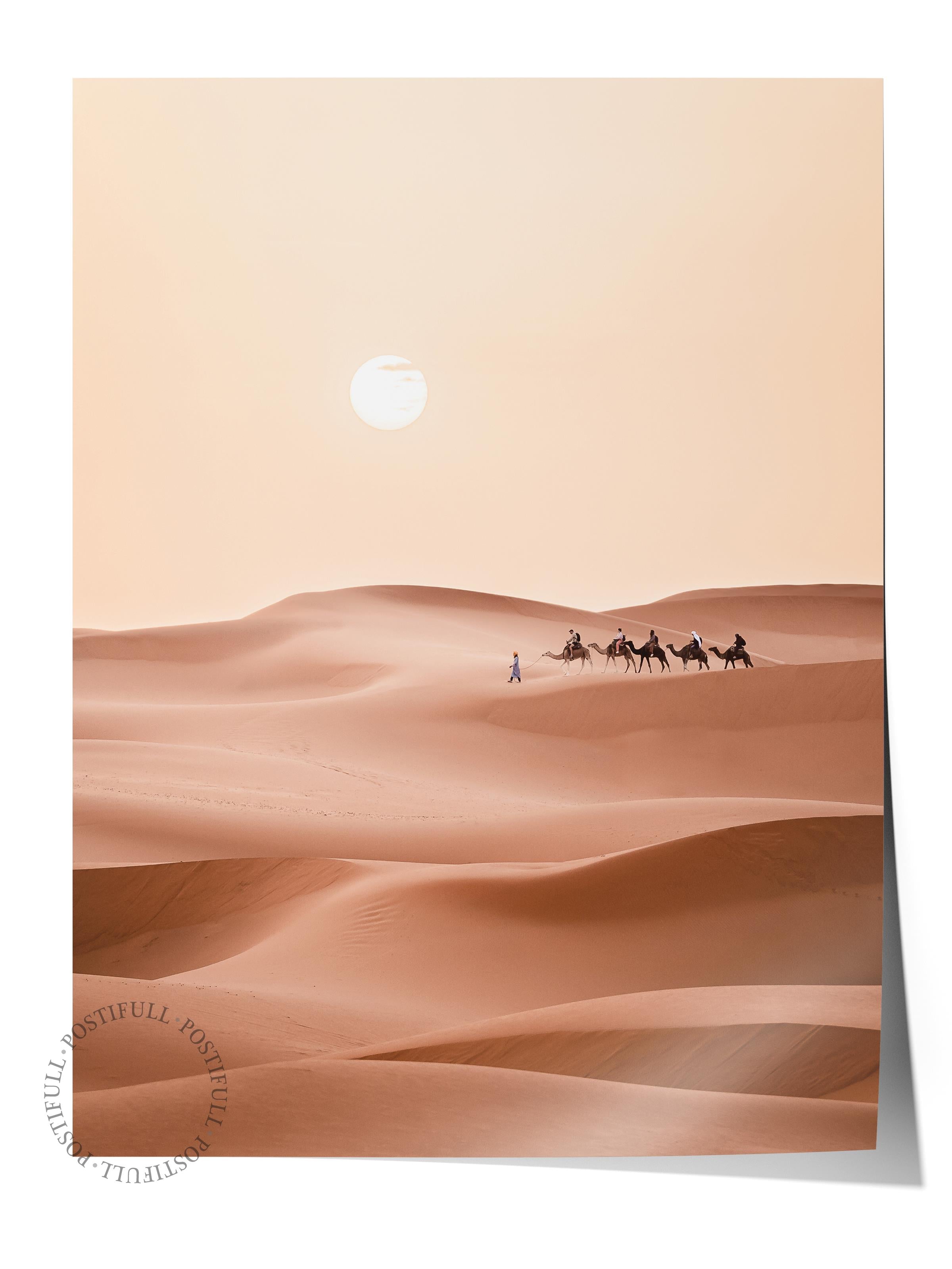 Çerçevesiz Poster, Çöl Tablo No:9, HD Fotoğraf, Salon, Mutfak Duvar Dekoru Poster