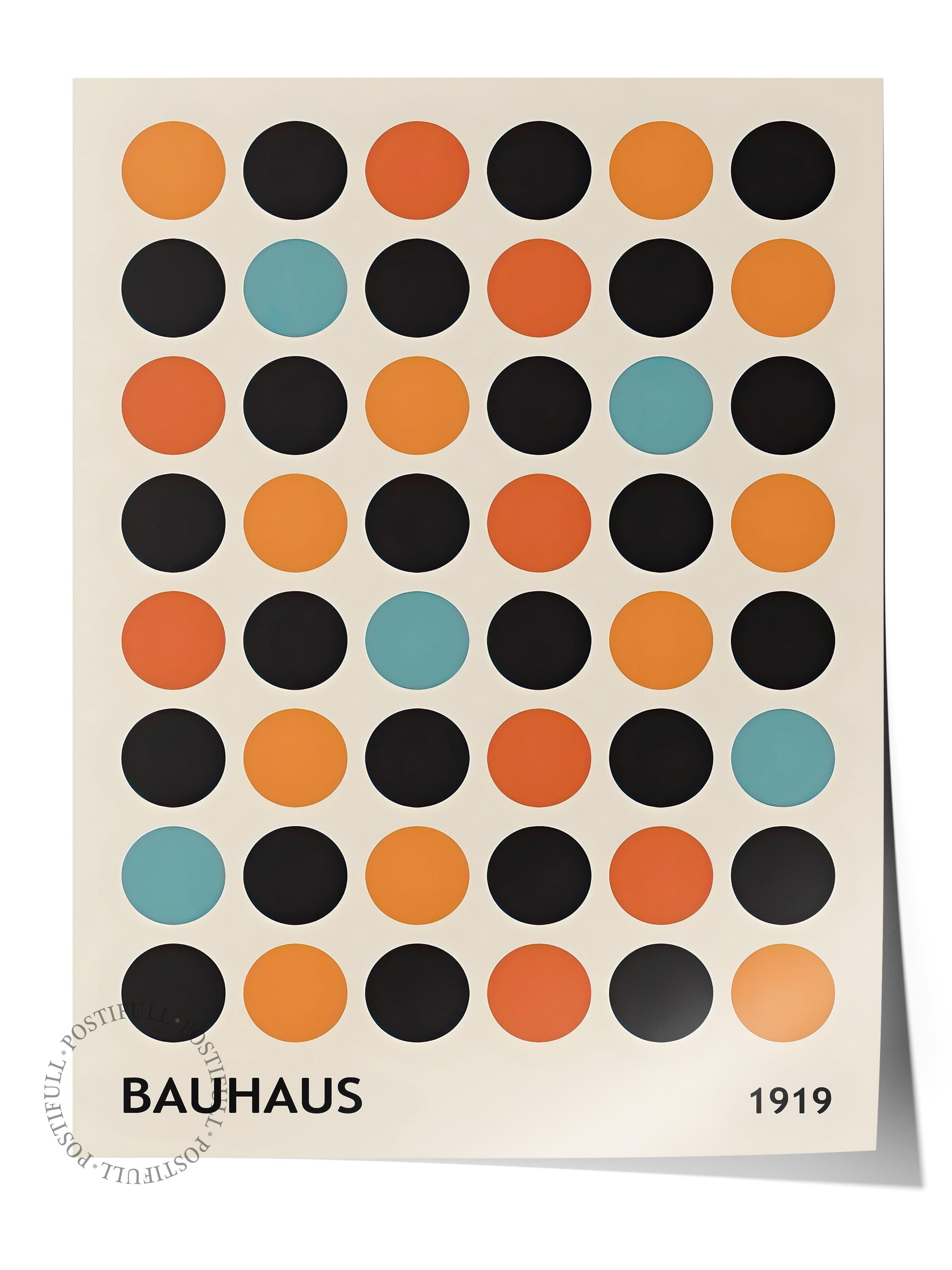 Çerçevesiz Poster, HD Kalite Duvar Posteri,Comfort Serisi, Bauhaus 1919 Poster, NO:108614