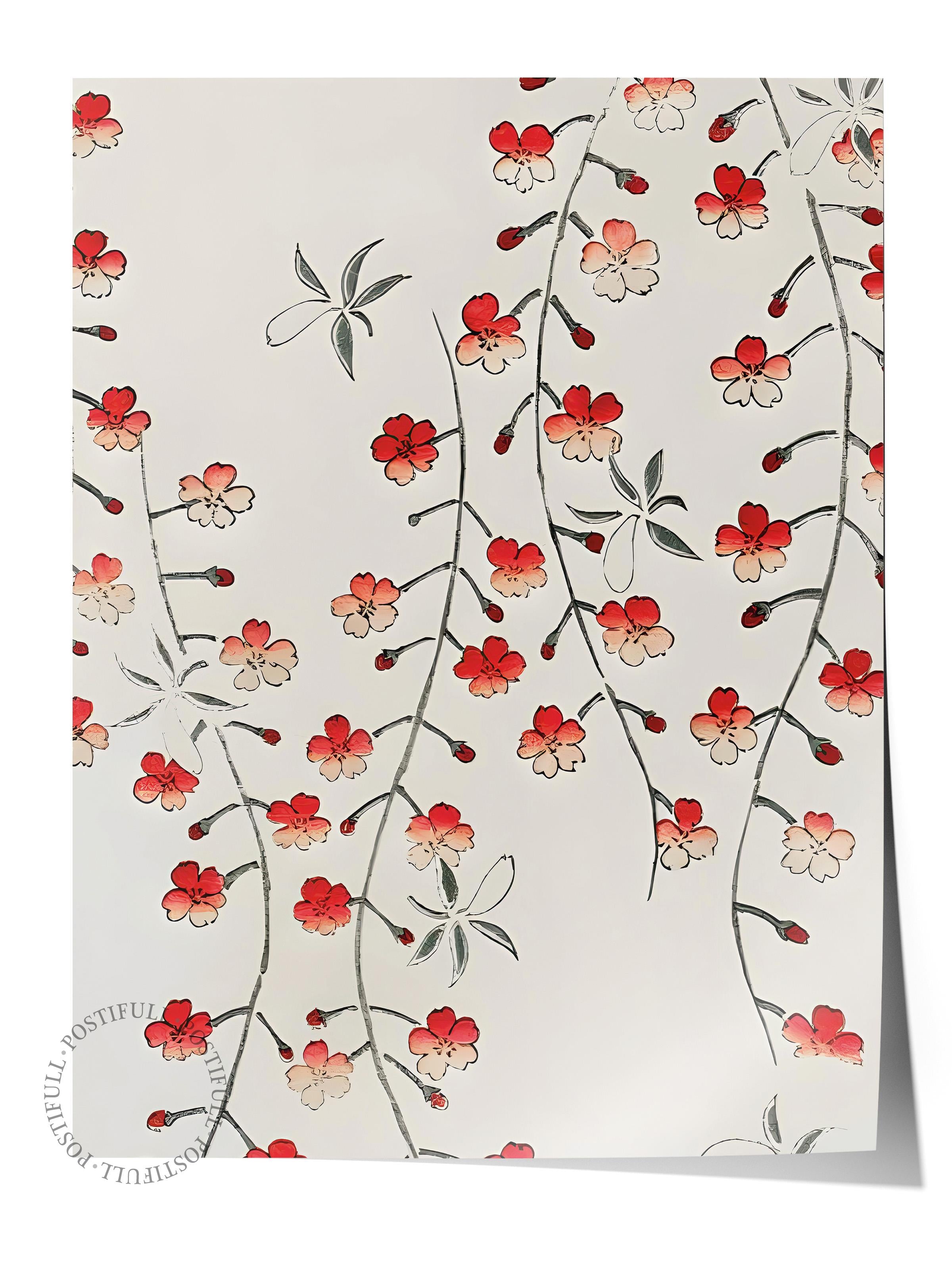Çerçevesiz Poster, Comfort Serisi, Bijutsu Sekai - Cherry Blossom Poster, NO:108700