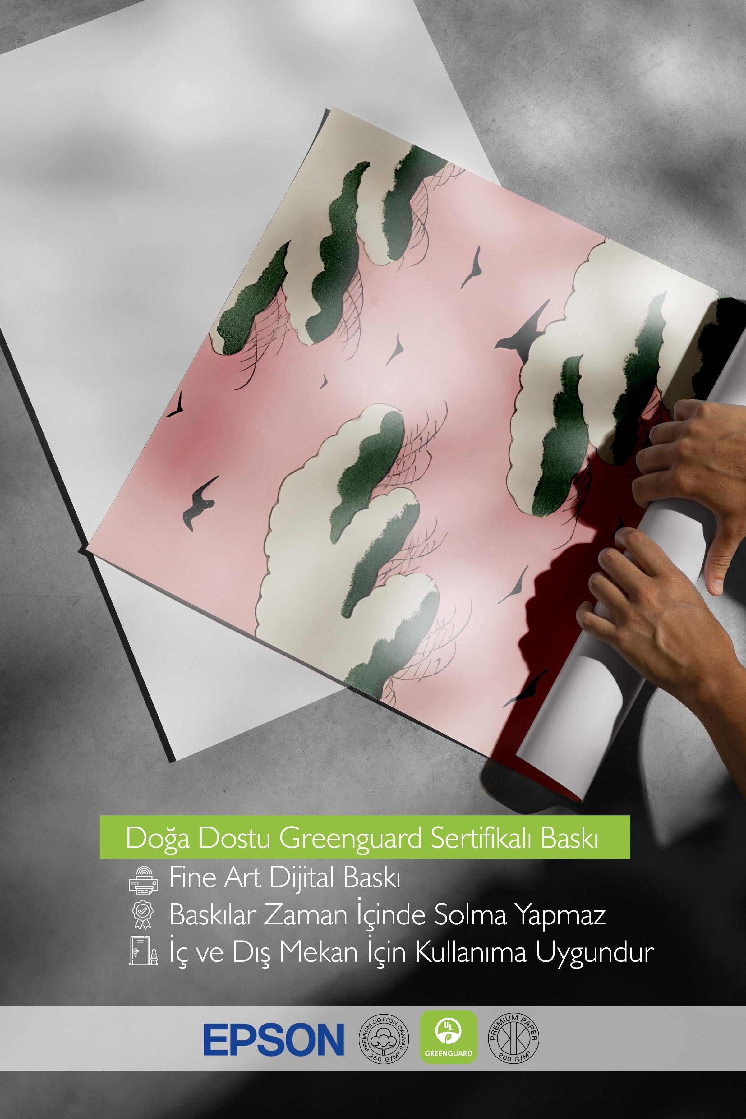 Çerçevesiz Poster, Comfort Serisi, Bijutsu Sekai - Pink Sky Poster, NO:108718