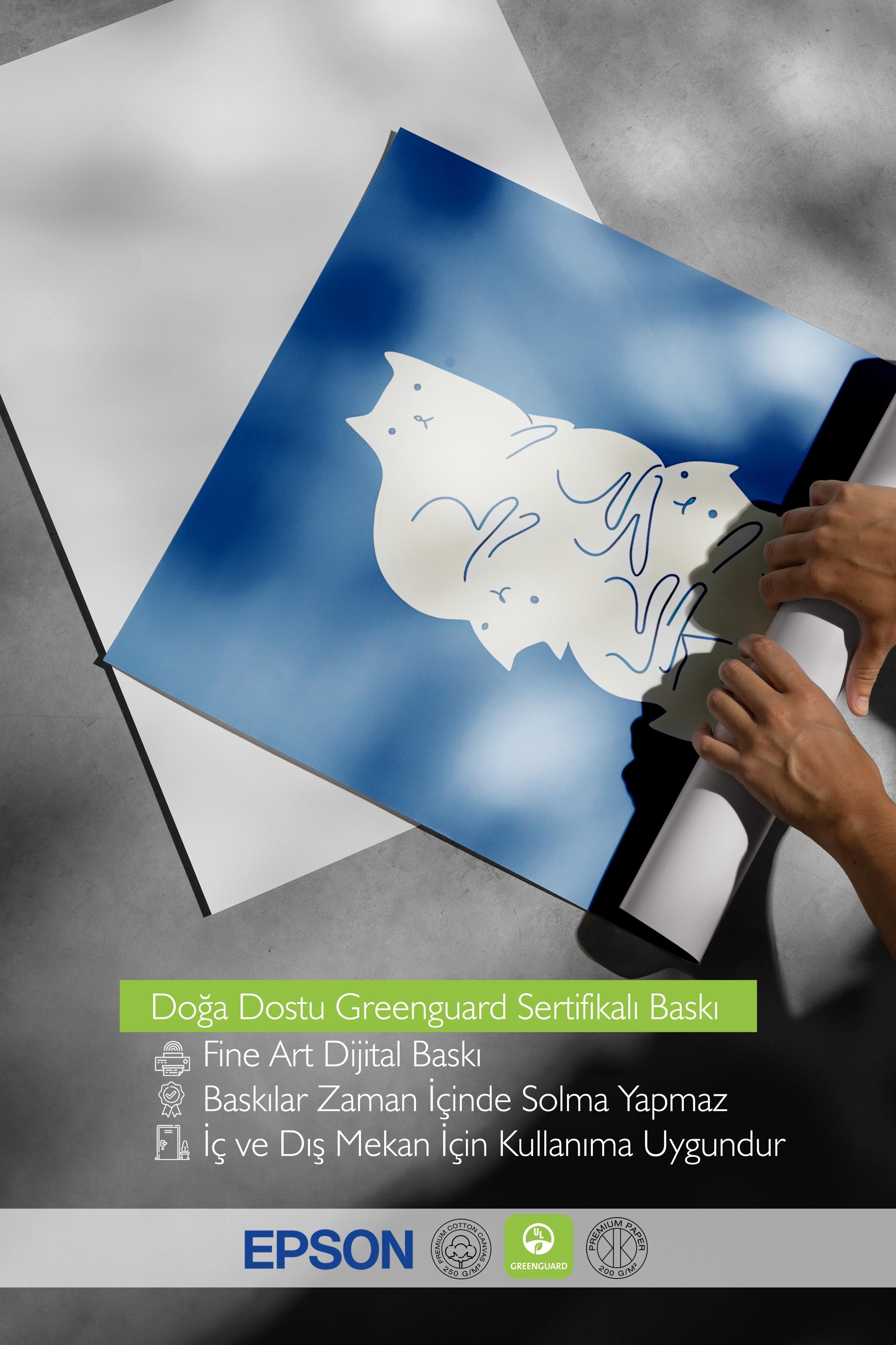 Çerçevesiz Poster, HD Kalite Duvar Posteri,Comfort Serisi, Cats Ice Cream Poster, NO:108731