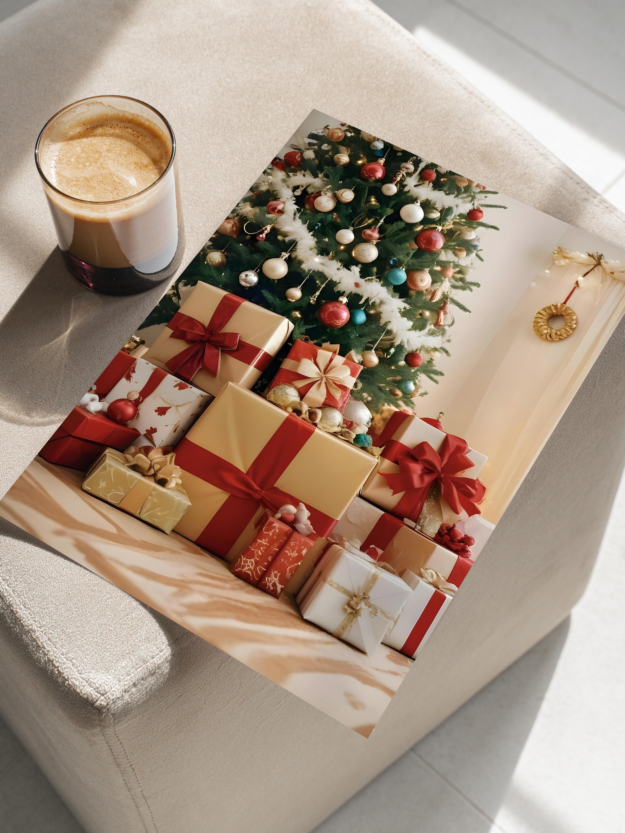 Çerçevesiz Yılbaşı Posteri, Yılbaşı Dekoru, Comfort Serisi, Christmas Gifts Poster, NO:108648