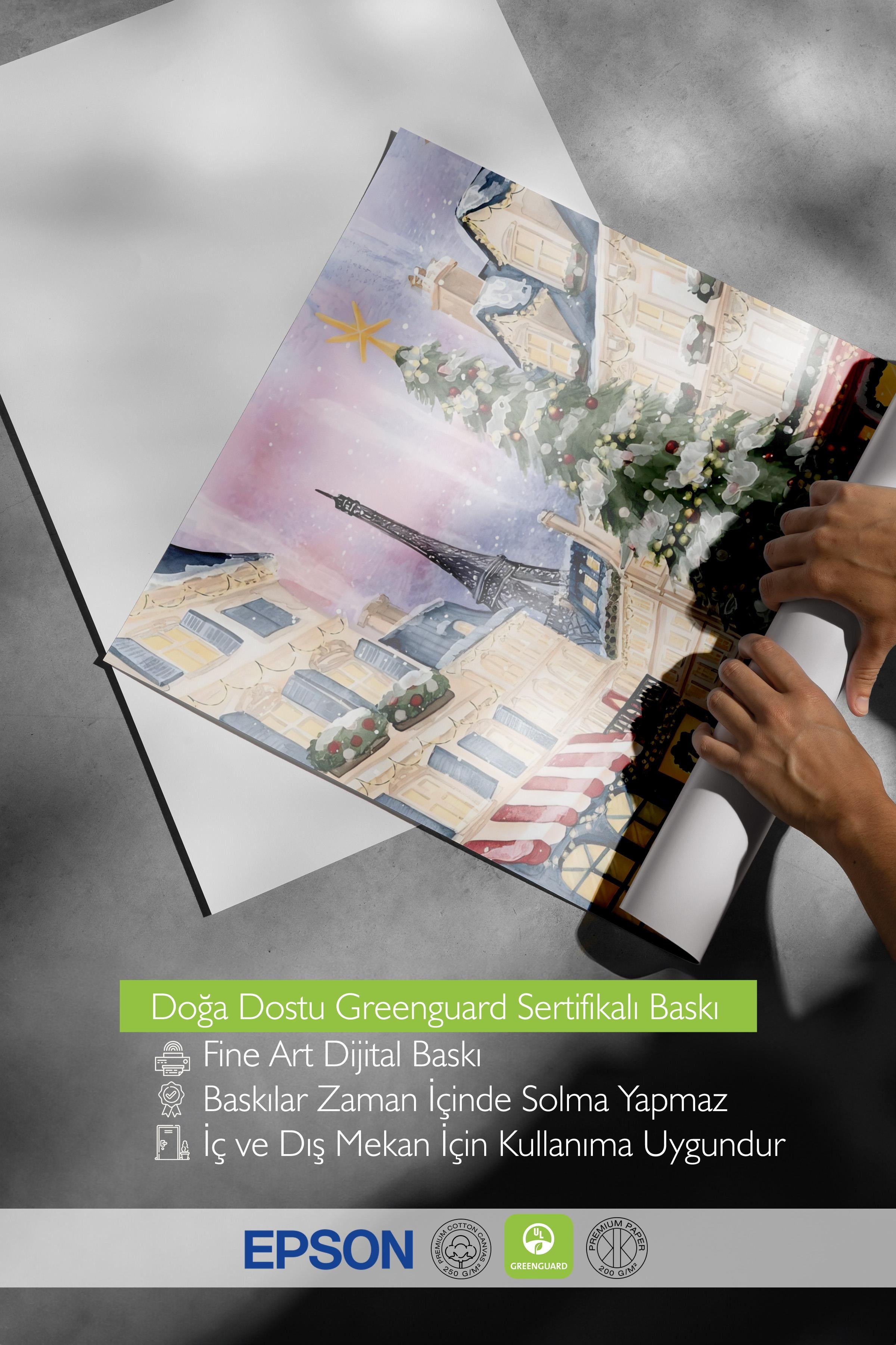Çerçevesiz Yılbaşı Posteri, Yılbaşı Dekoru, Comfort Serisi, Christmas in Town Poster, NO:108658