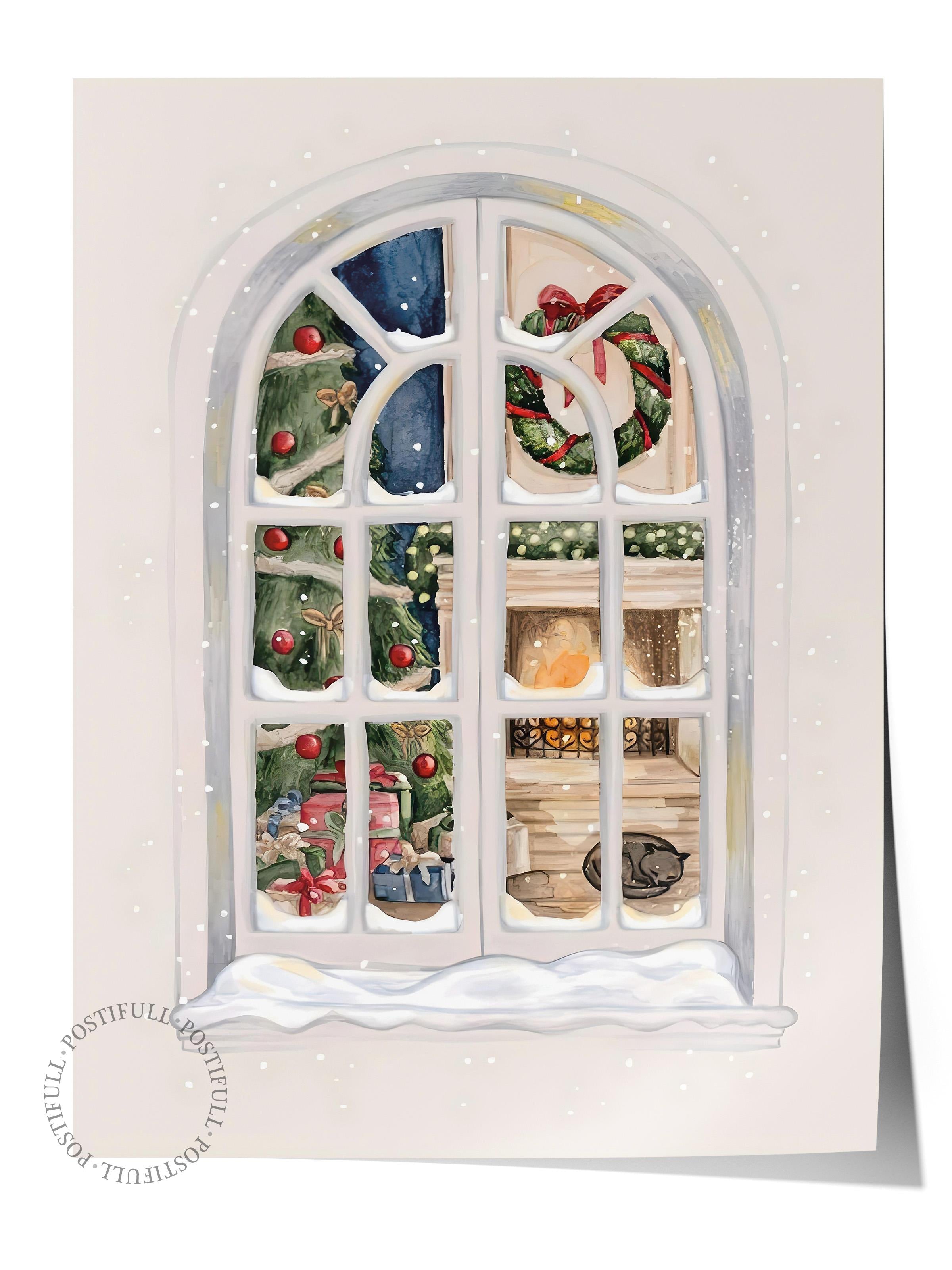 Çerçevesiz Yılbaşı Posteri, Yılbaşı Dekoru, Comfort Serisi, Christmas Inside Poster, NO:108659