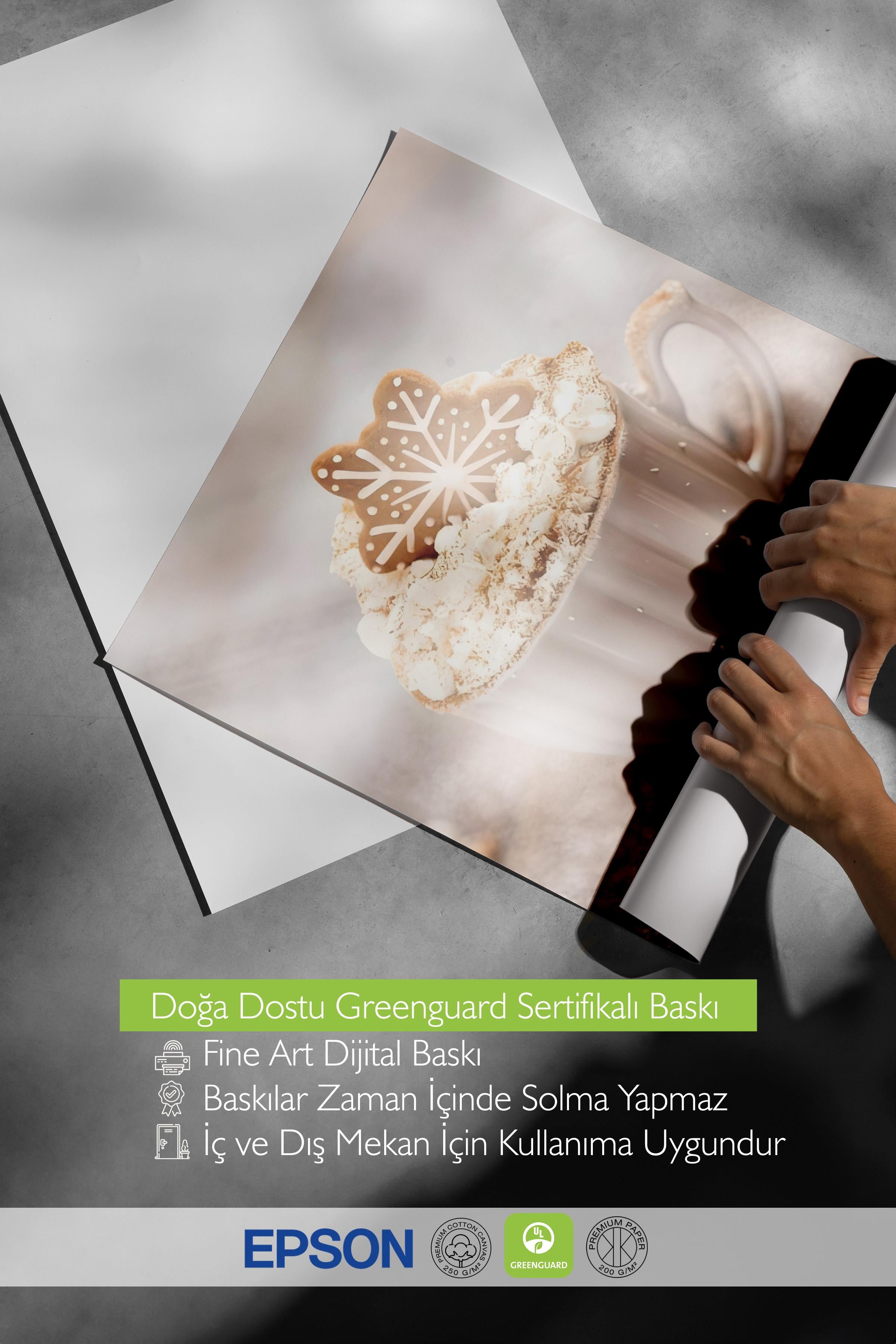 Çerçevesiz Yılbaşı Posteri, Yılbaşı Dekoru, Comfort Serisi, Creamy Hot Cocoa Poster, NO:108631