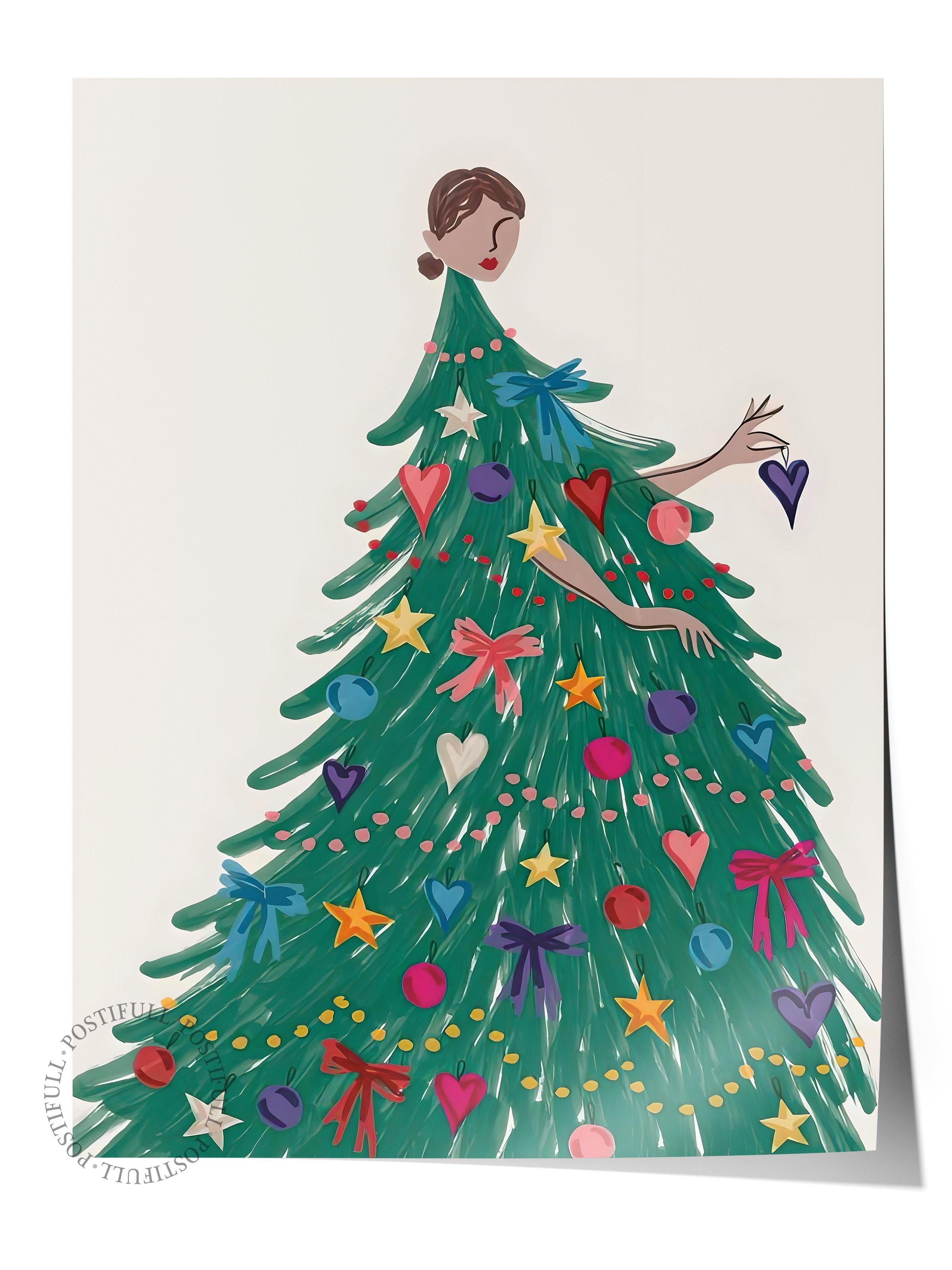 Çerçevesiz Yılbaşı Posteri, Yılbaşı Dekoru, Comfort Serisi, Dress for the Holidays Poster, NO:108665