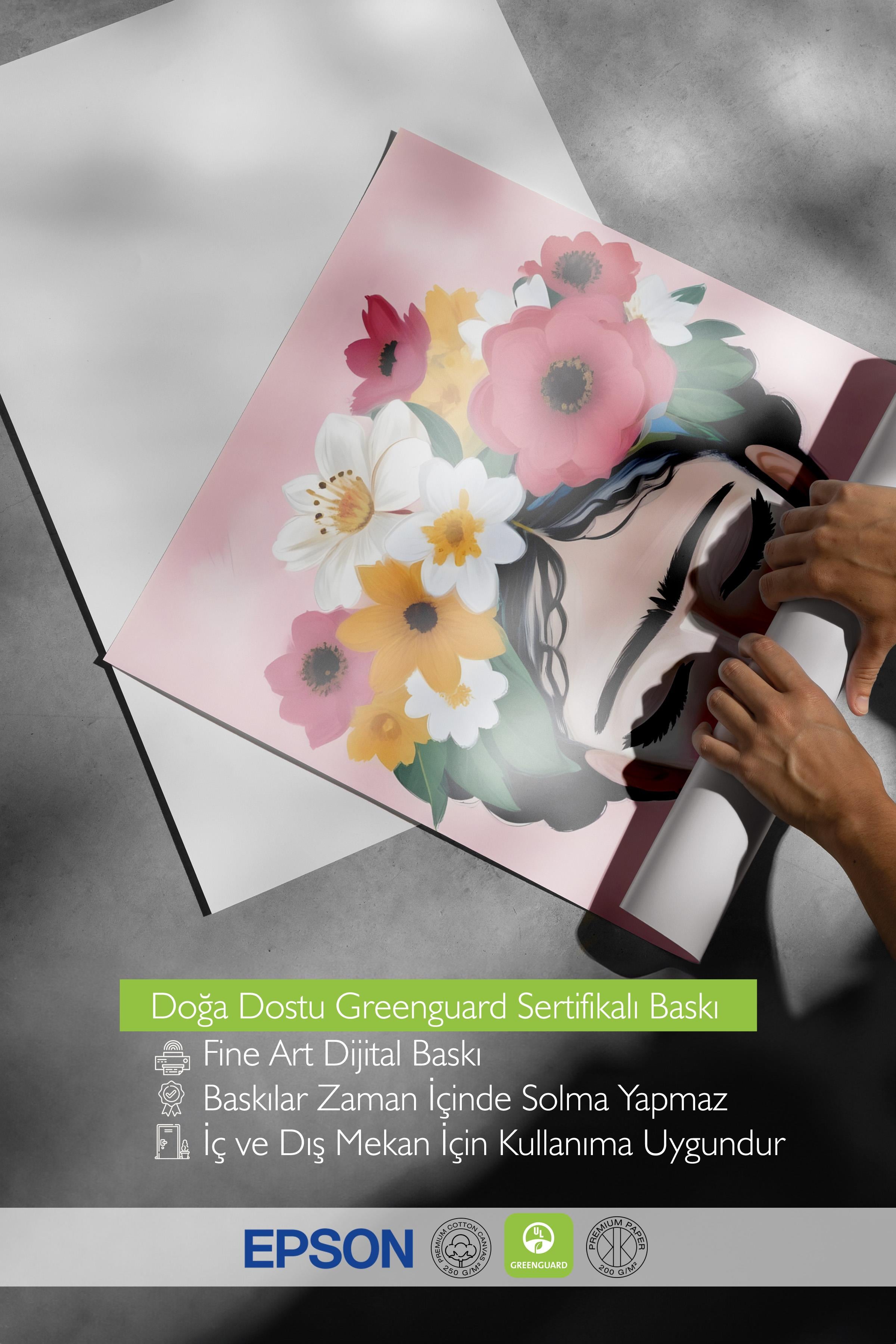 Çerçevesiz Poster, HD Kalite Duvar Posteri,Comfort Serisi, Frida Art Poster, NO:108651