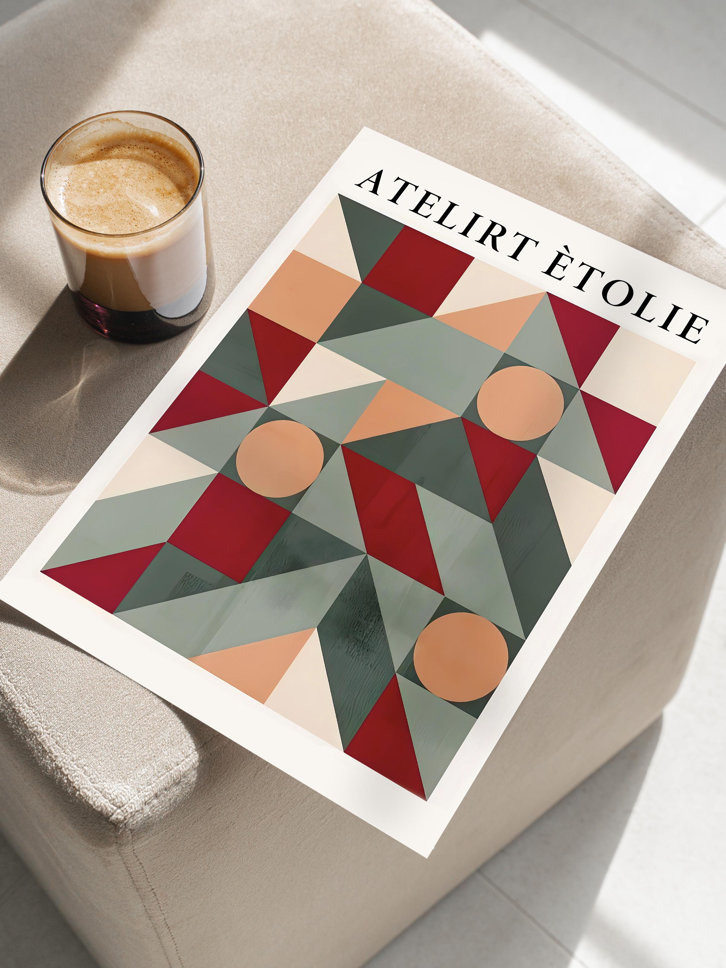 Çerçevesiz Yılbaşı Posteri, Yılbaşı Dekoru, Comfort Serisi, Graphic Christmas Tree Poster, NO:108637