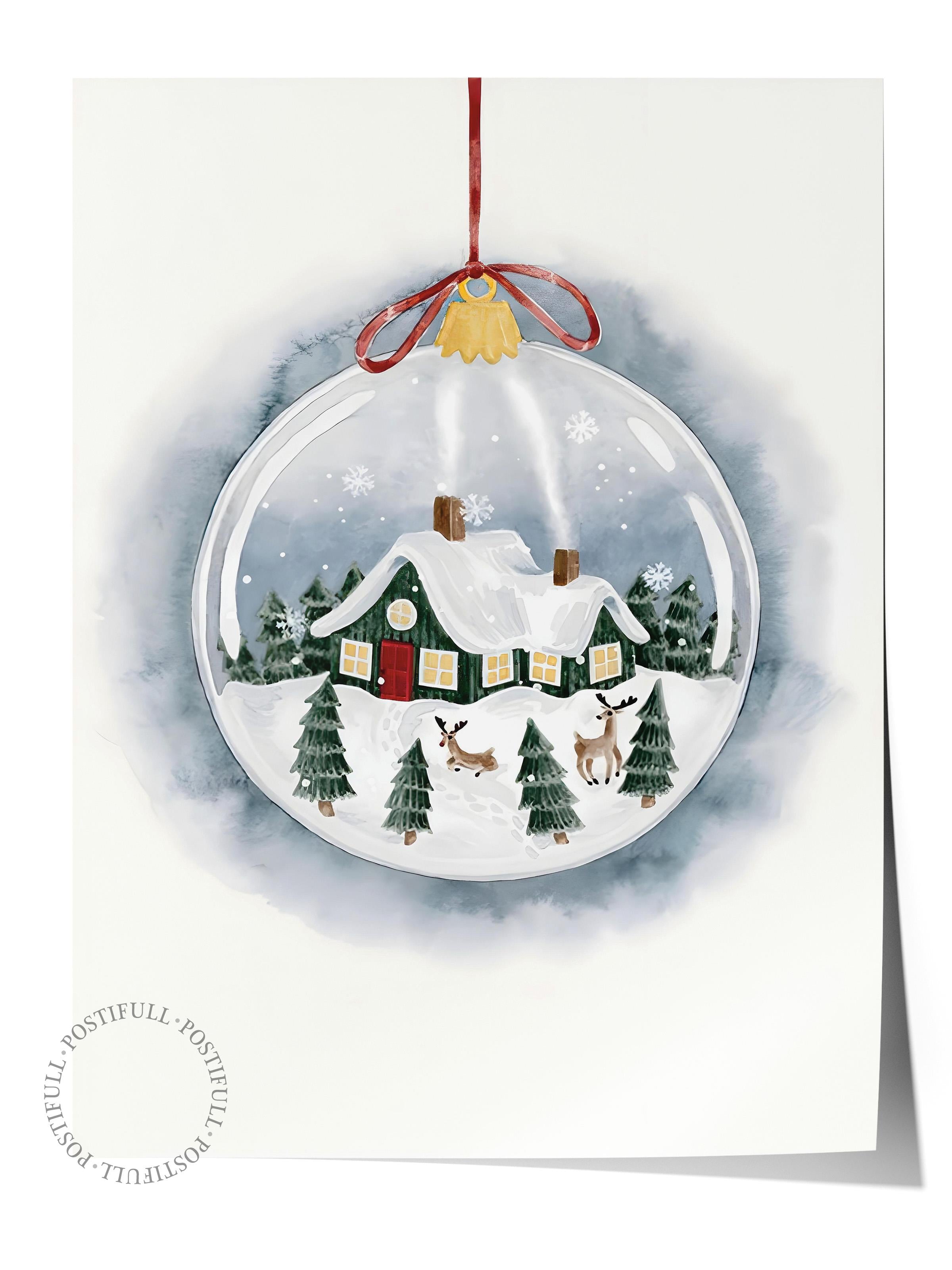 Çerçevesiz Yılbaşı Posteri, Yılbaşı Dekoru, Comfort Serisi, Holiday Ornament Poster, NO:108640