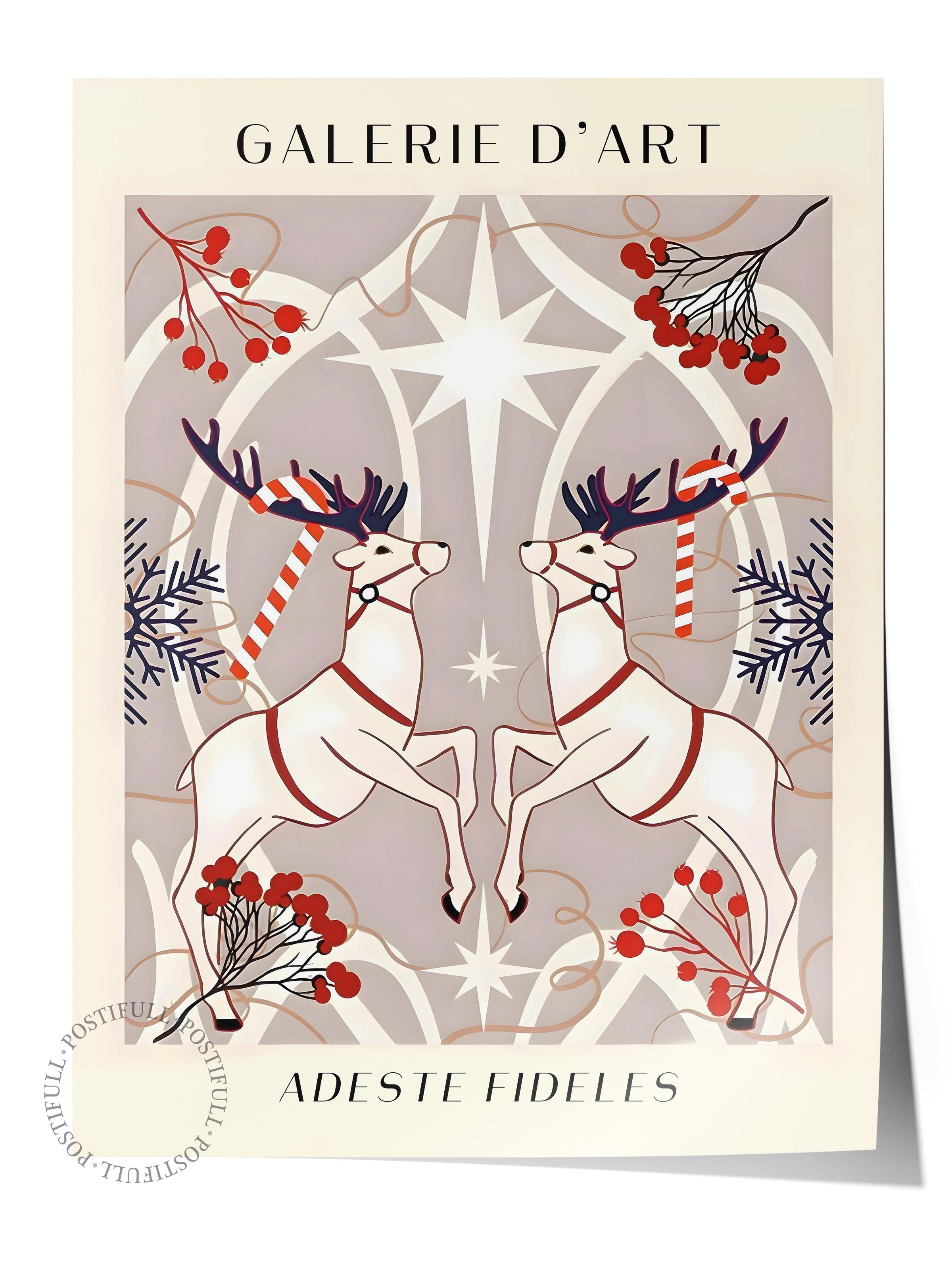 Çerçevesiz Yılbaşı Posteri, Yılbaşı Dekoru, Comfort Serisi, Holiday Pattern Poster, NO:108680