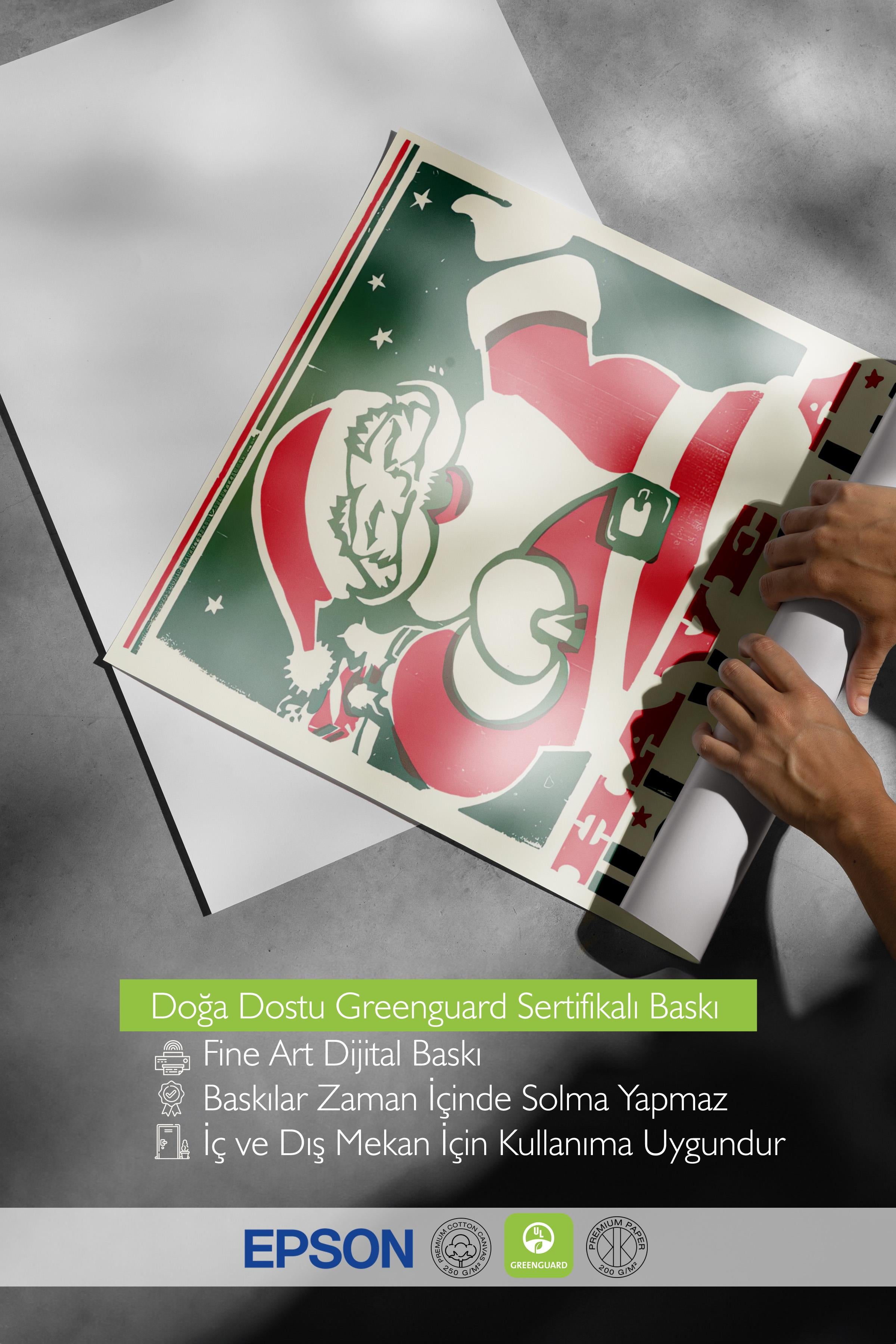 Çerçevesiz Yılbaşı Posteri, Yılbaşı Dekoru, Comfort Serisi, Holly Jolly Christmas Poster, NO:108683