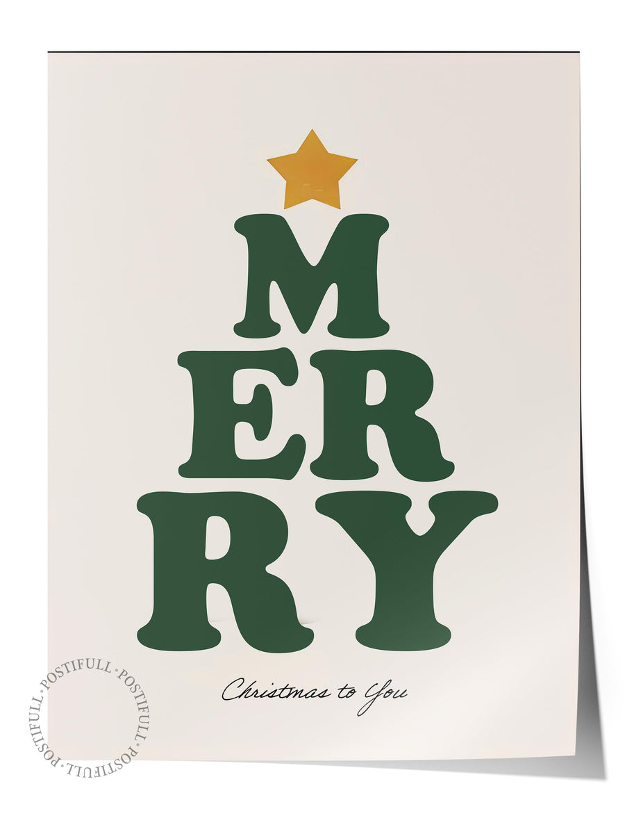MERY Yılbaşı Çerçevesiz Poster