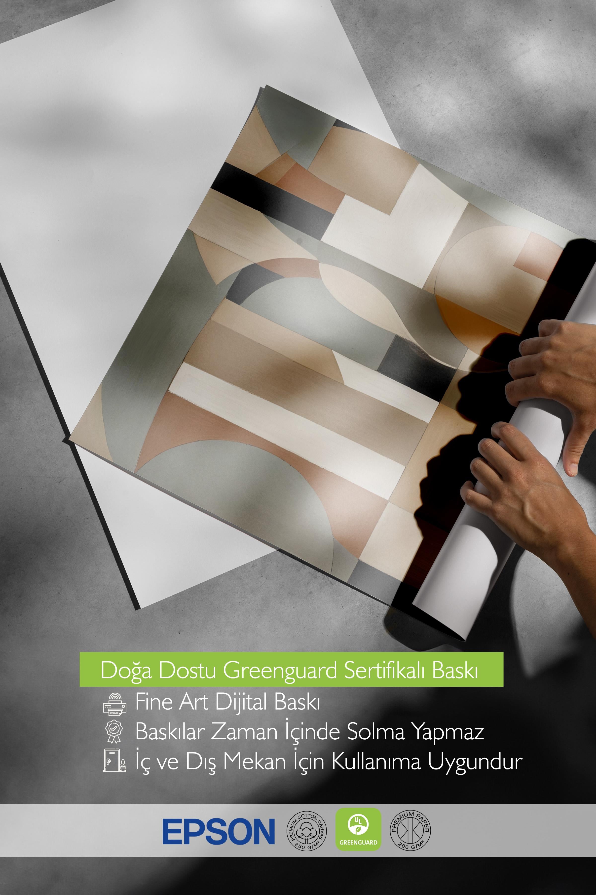 Çerçevesiz Poster, HD Kalite Duvar Posteri,Comfort Serisi, Painted Shapes No1 Poster, NO:108689