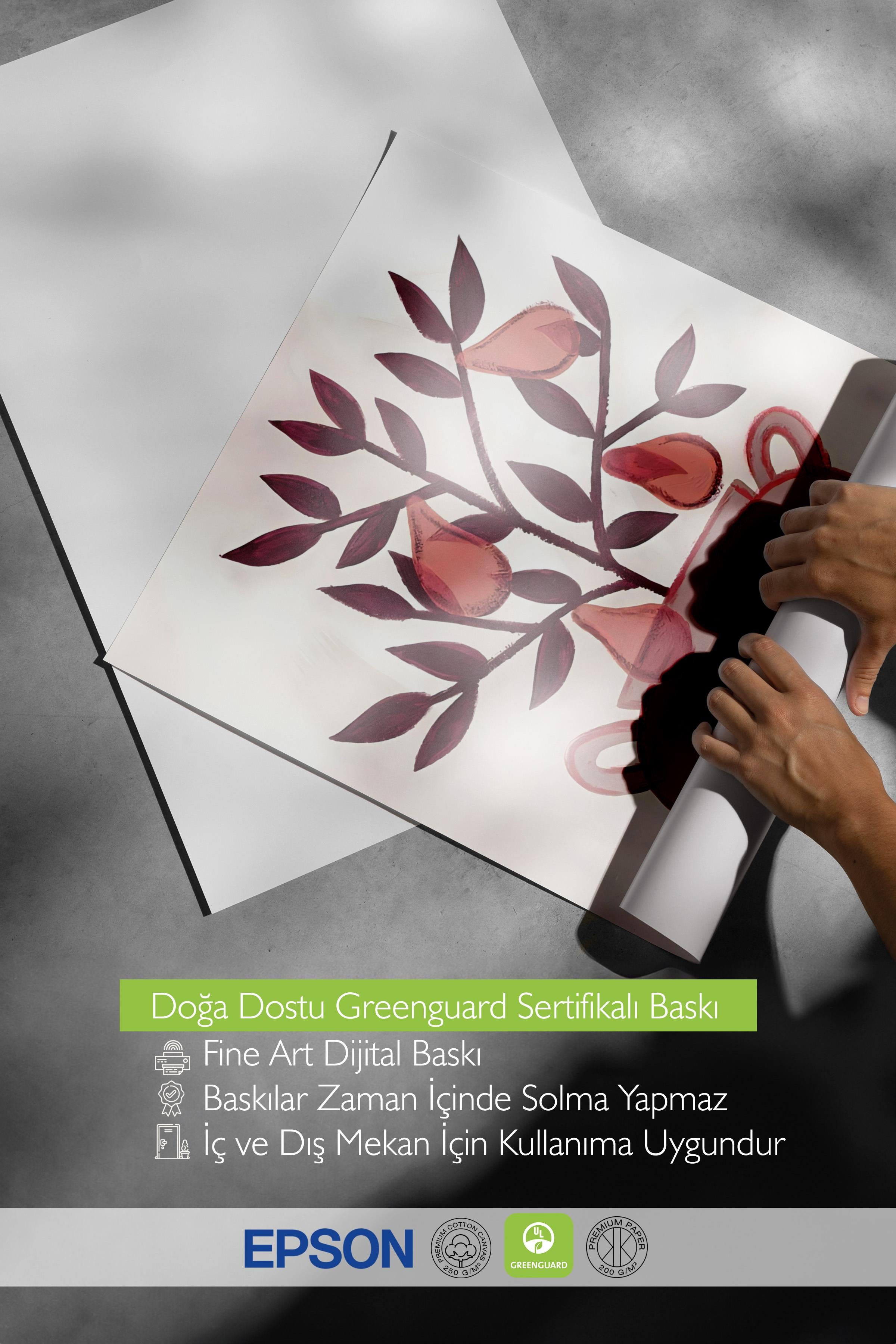 Çerçevesiz Poster, HD Kalite Duvar Posteri,Comfort Serisi, Pear Plant Poster, NO:108609